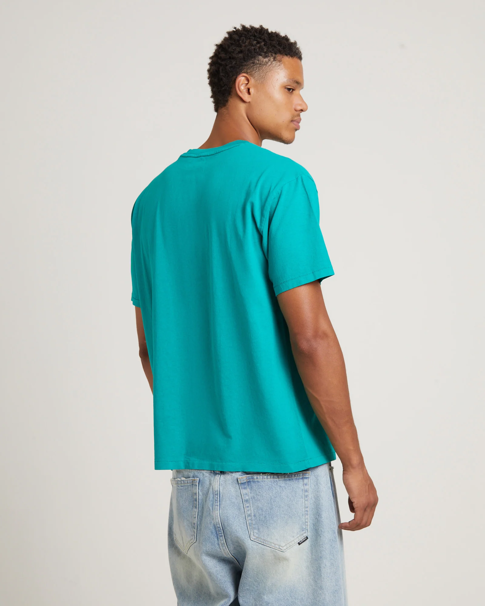 Red Tab Vintage Short Sleeve T-Shirt in Sporting Green - Image 2