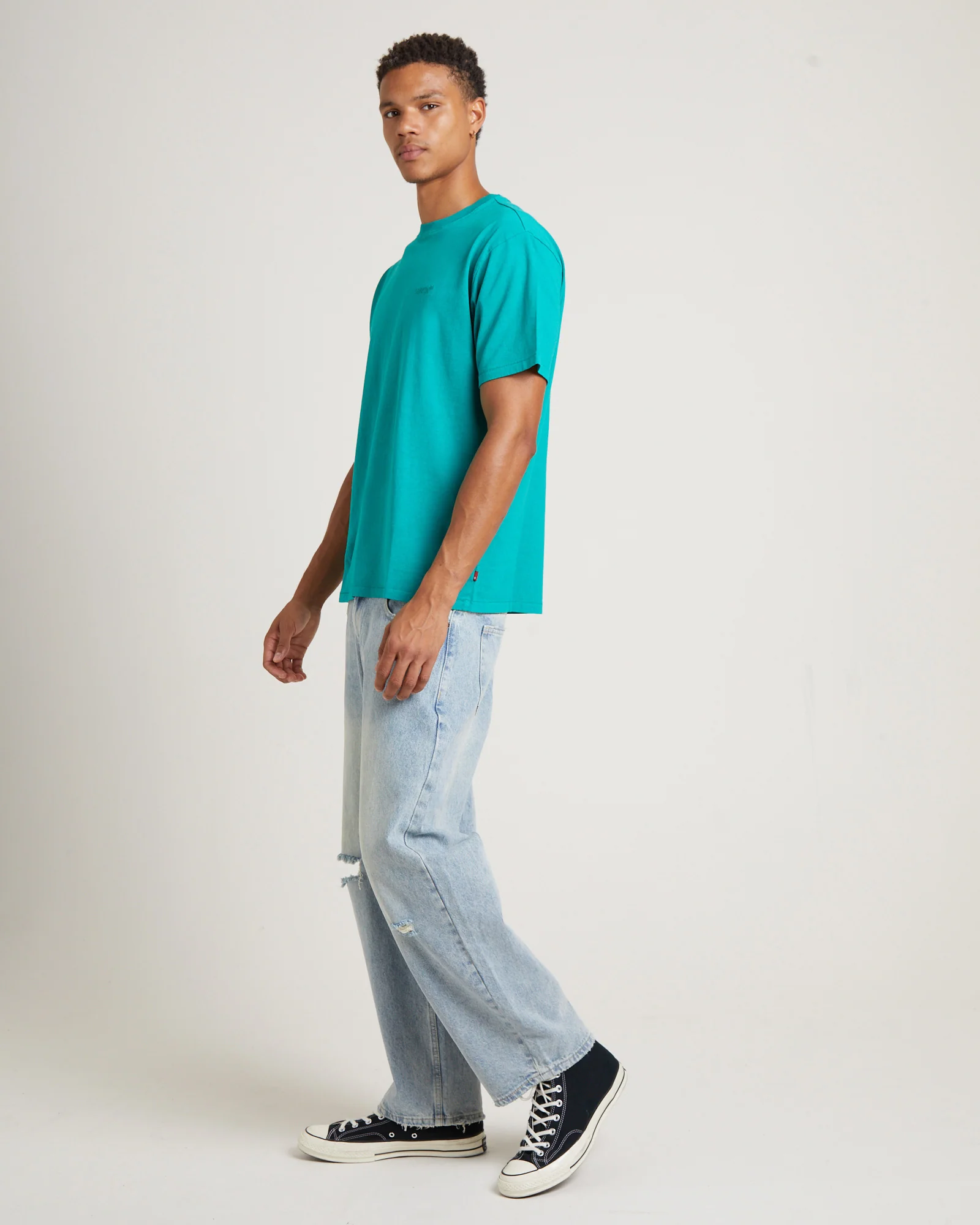 Red Tab Vintage Short Sleeve T-Shirt in Sporting Green - Image 4