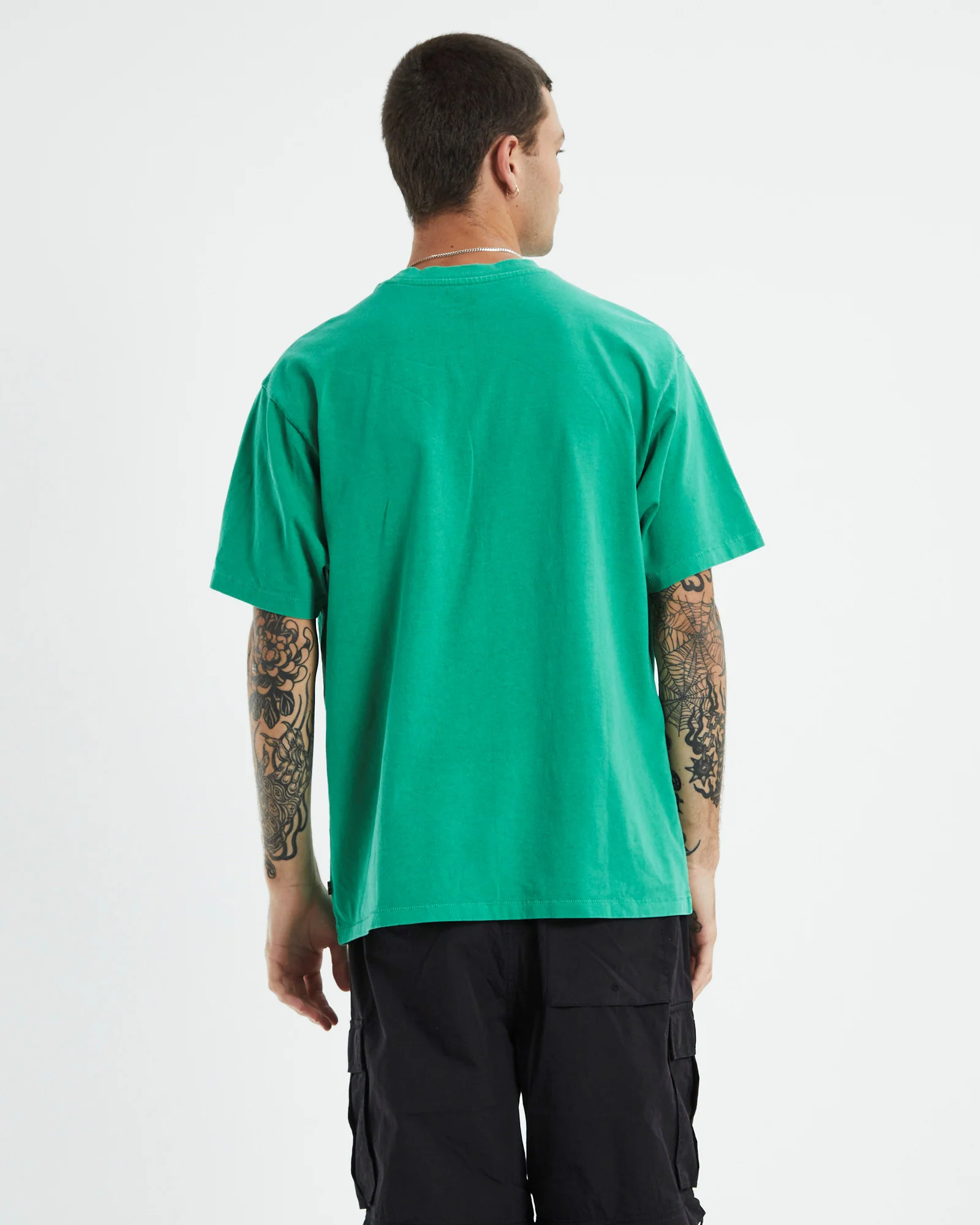 Red Tab Vintage T-Shirt Jelly Bean Garment Dye Green - Image 2