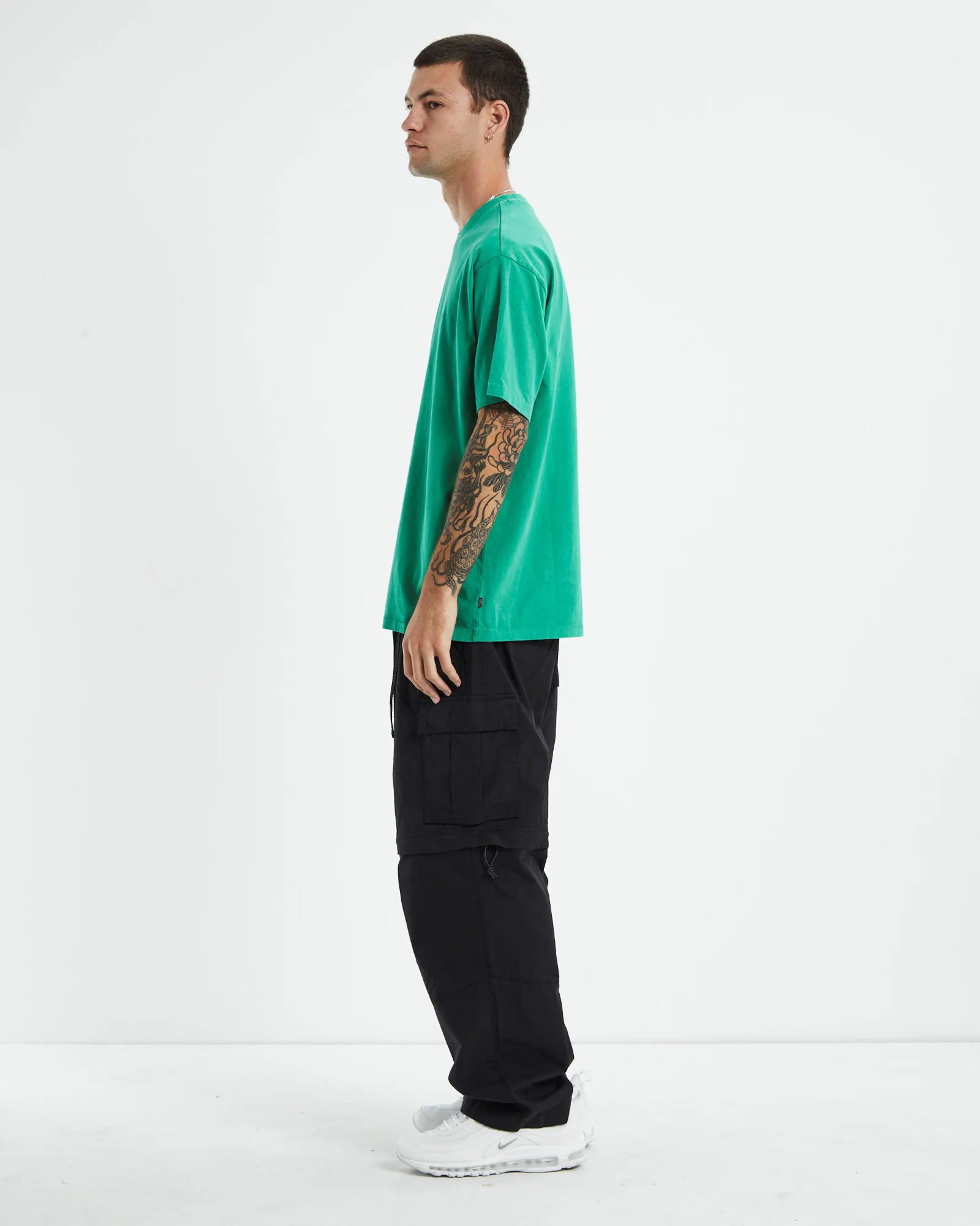 Red Tab Vintage T-Shirt Jelly Bean Garment Dye Green - Image 4