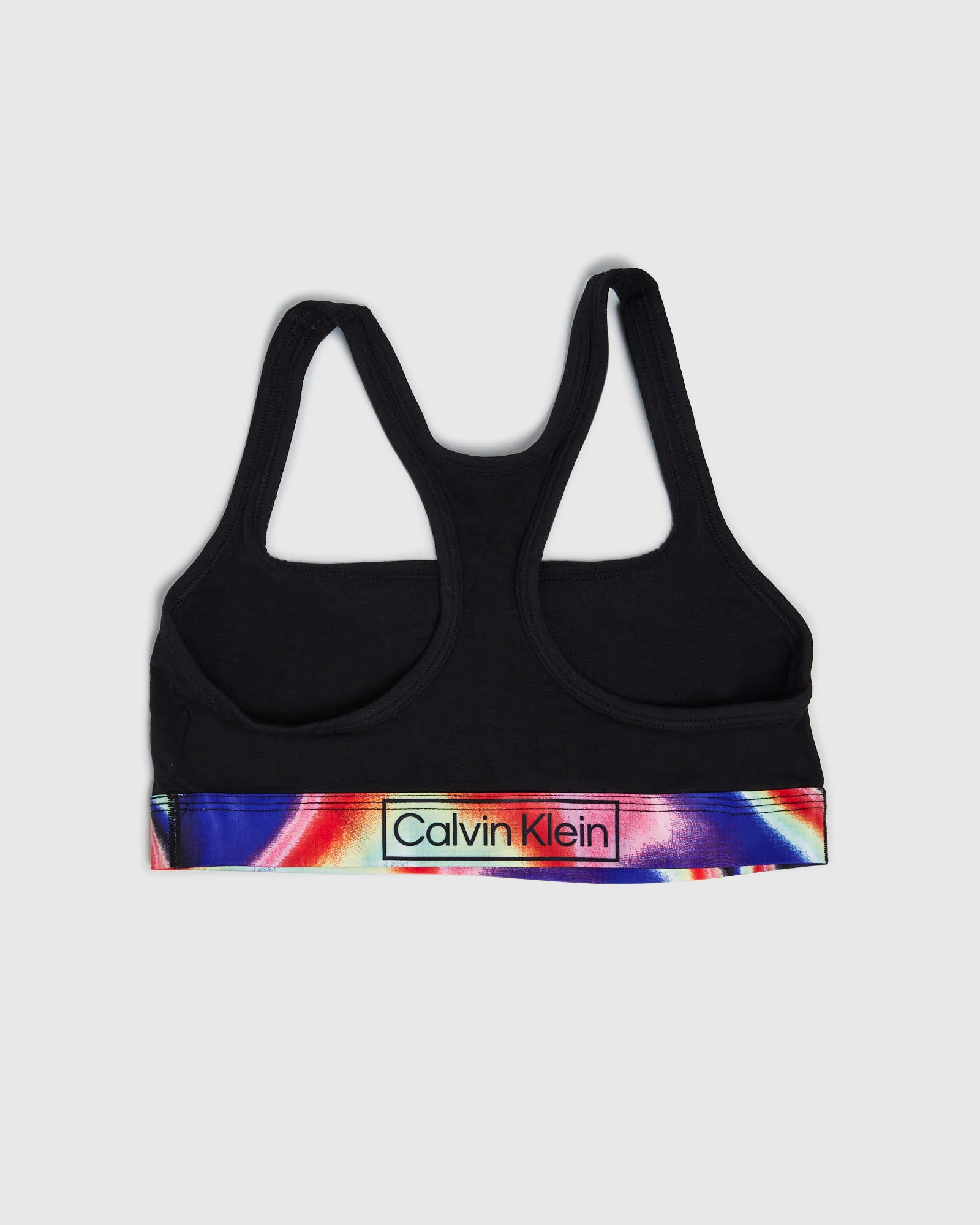 Reimagined Heritage Pride Cotton Unlined Bralette Black - Image 2