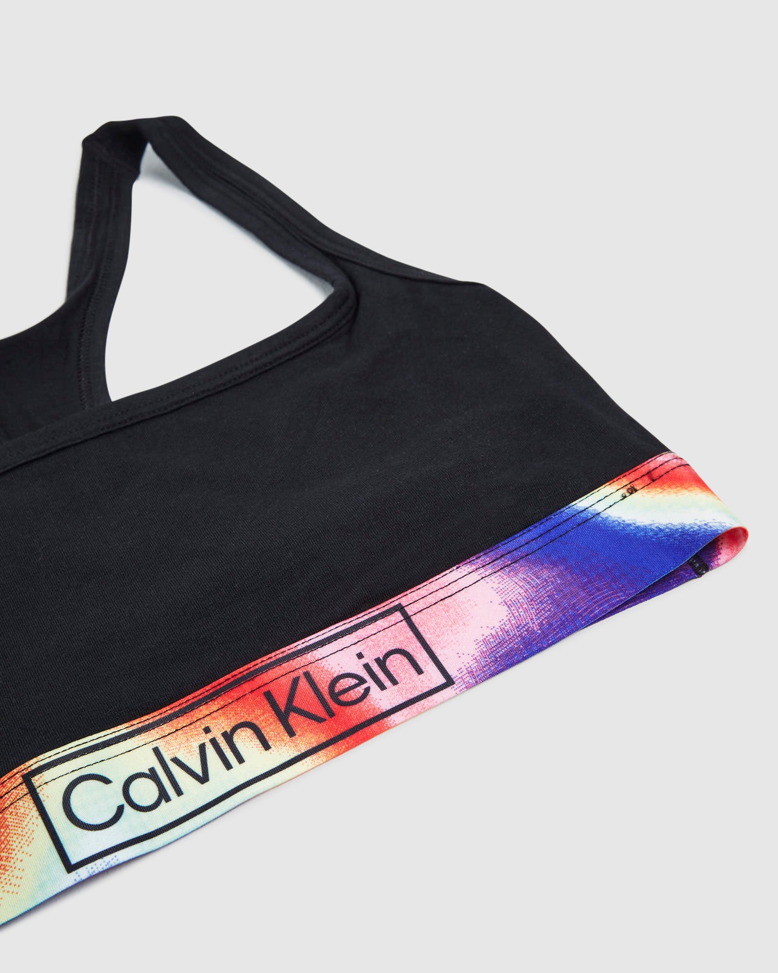 Reimagined Heritage Pride Cotton Unlined Bralette Black - Image 3