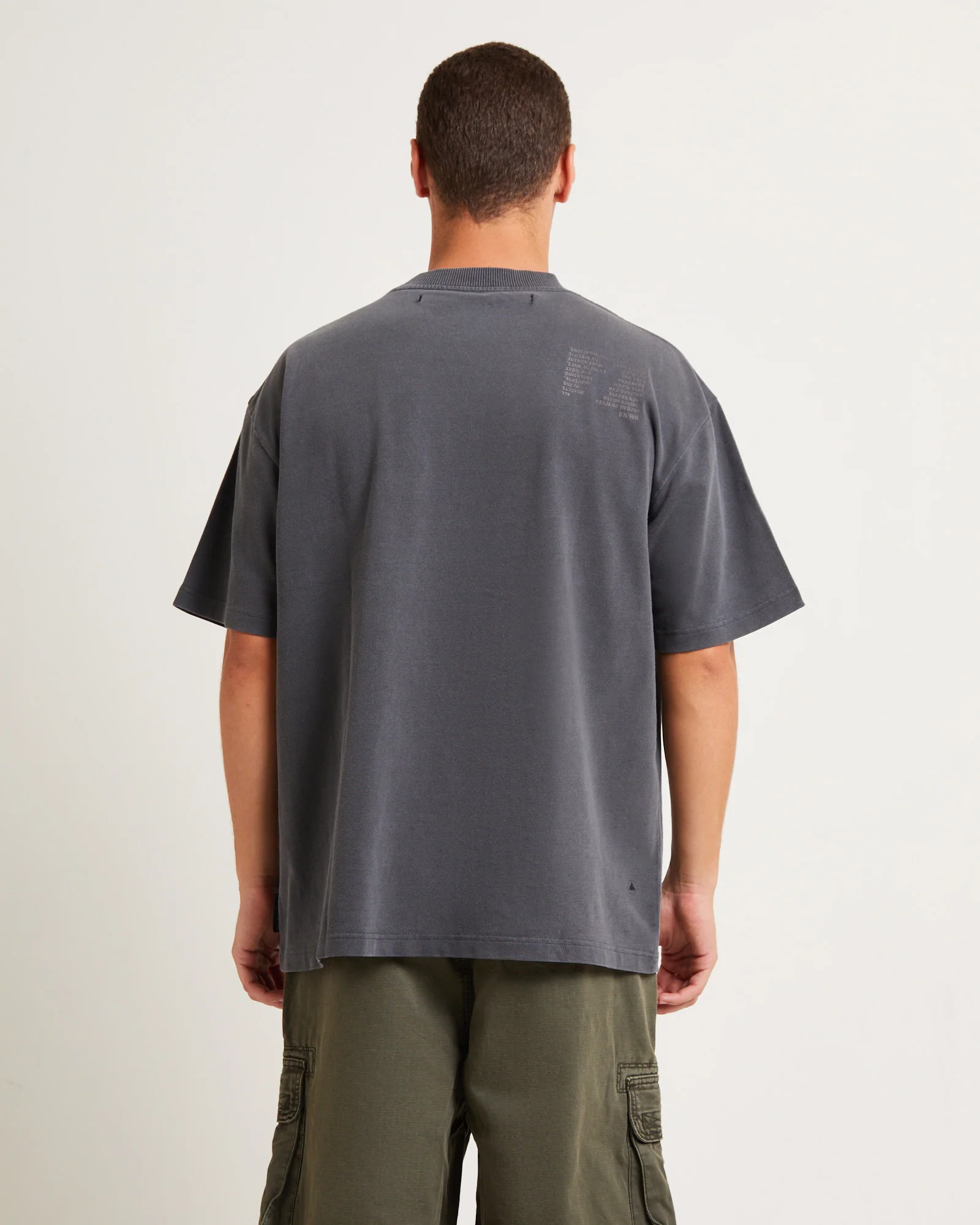 Relative Regulations Short Sleeve T-Shirt in Pewter Grey - Image 2