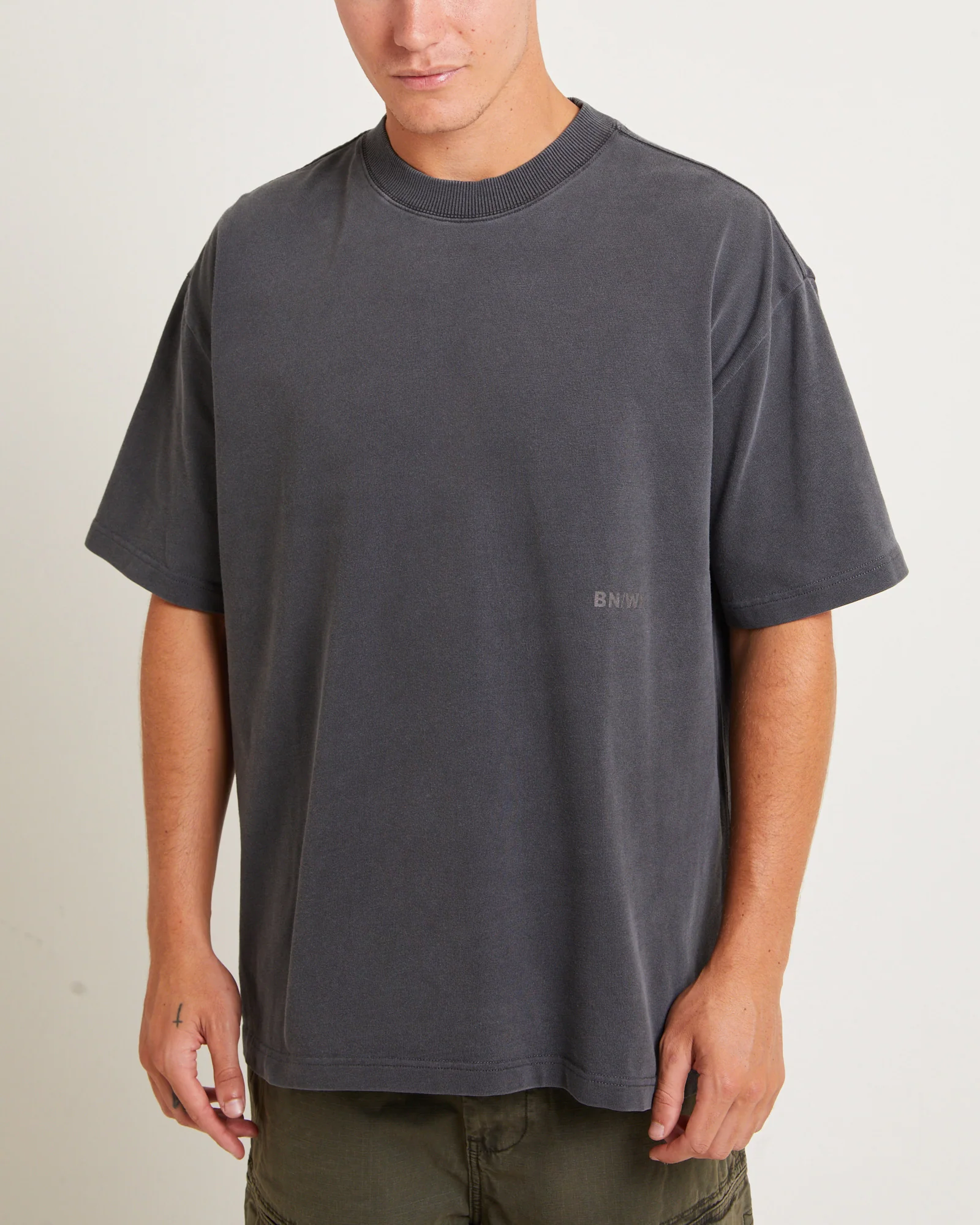 Relative Regulations Short Sleeve T-Shirt in Pewter Grey - Image 5