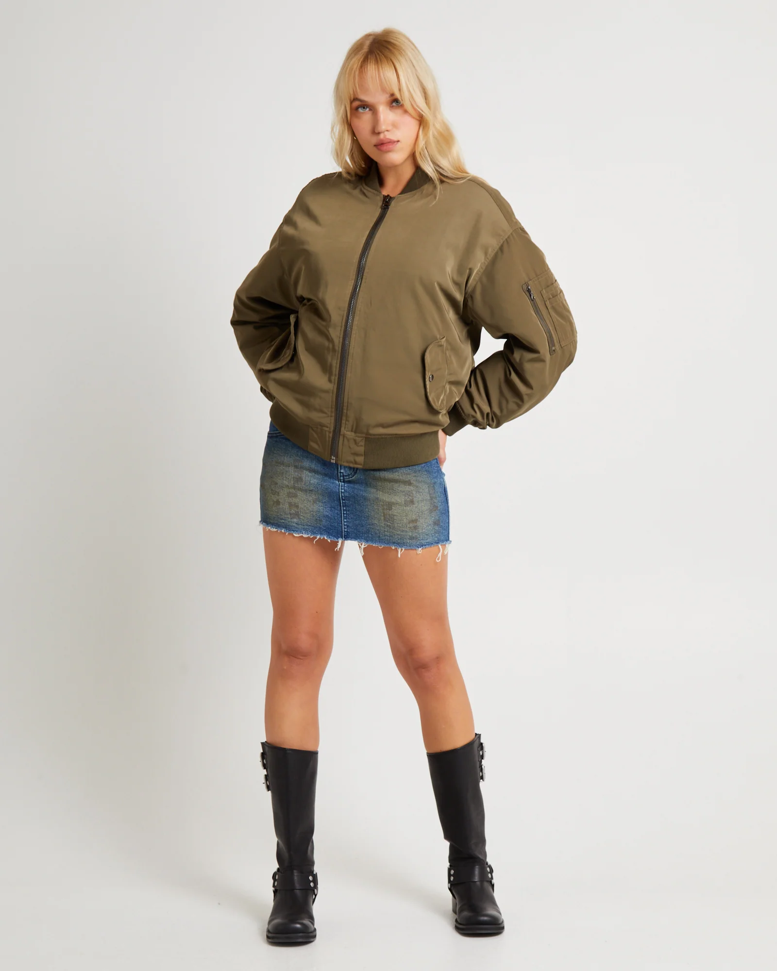 Relaxed Bomber Jacket - Image 3