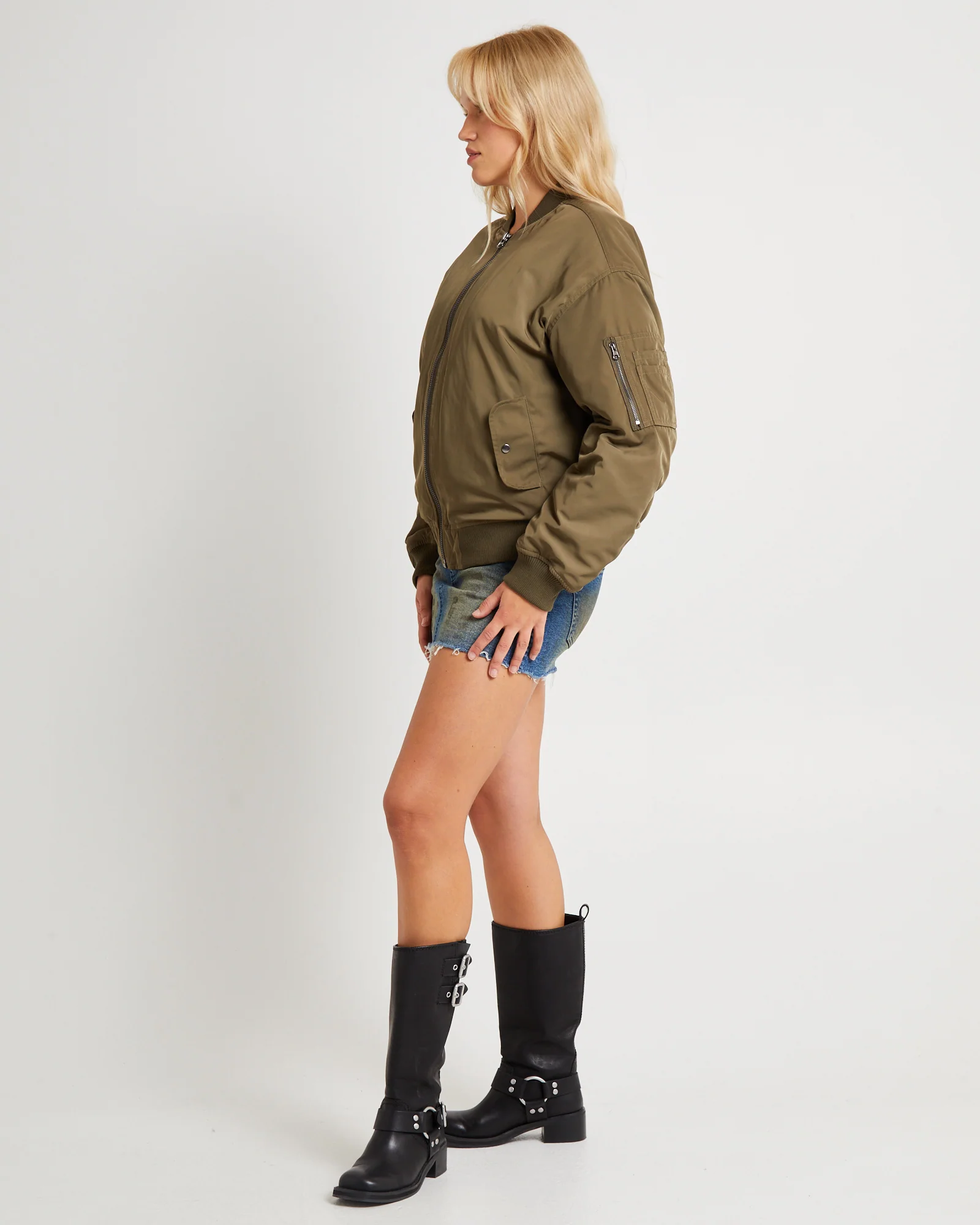 Relaxed Bomber Jacket - Image 4