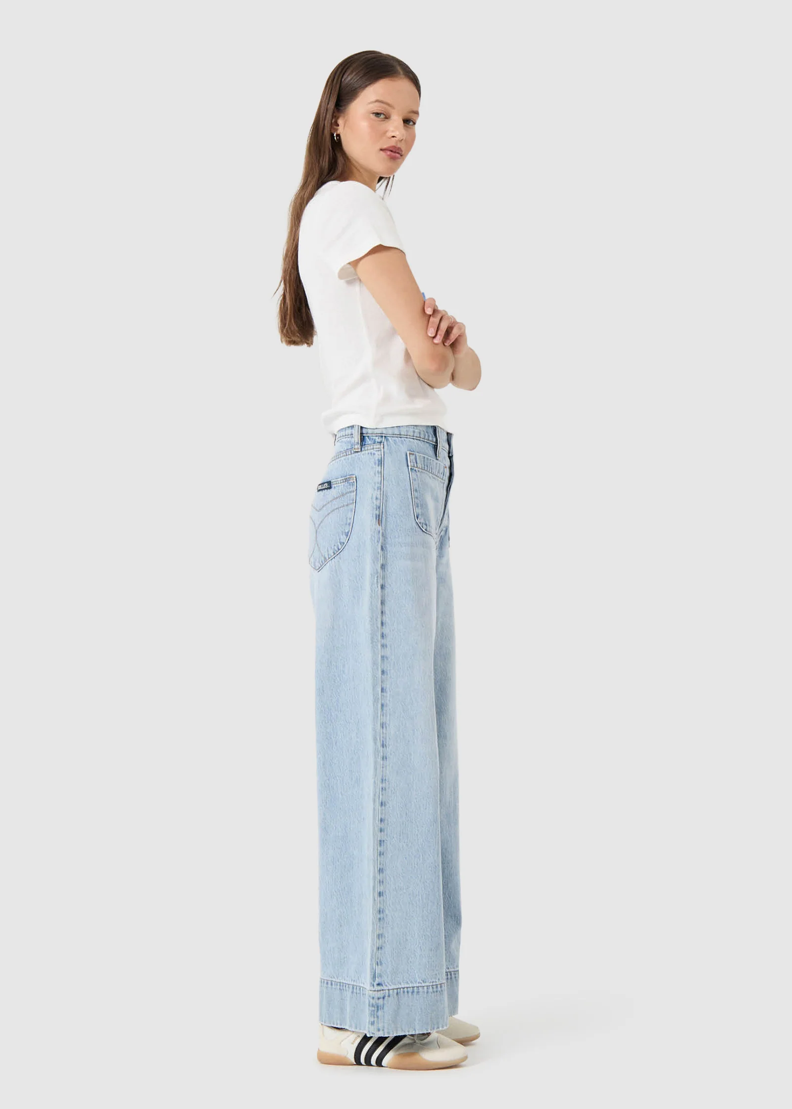 Relaxed Sailor Denim Jeans Long Breezy Blue - Image 3