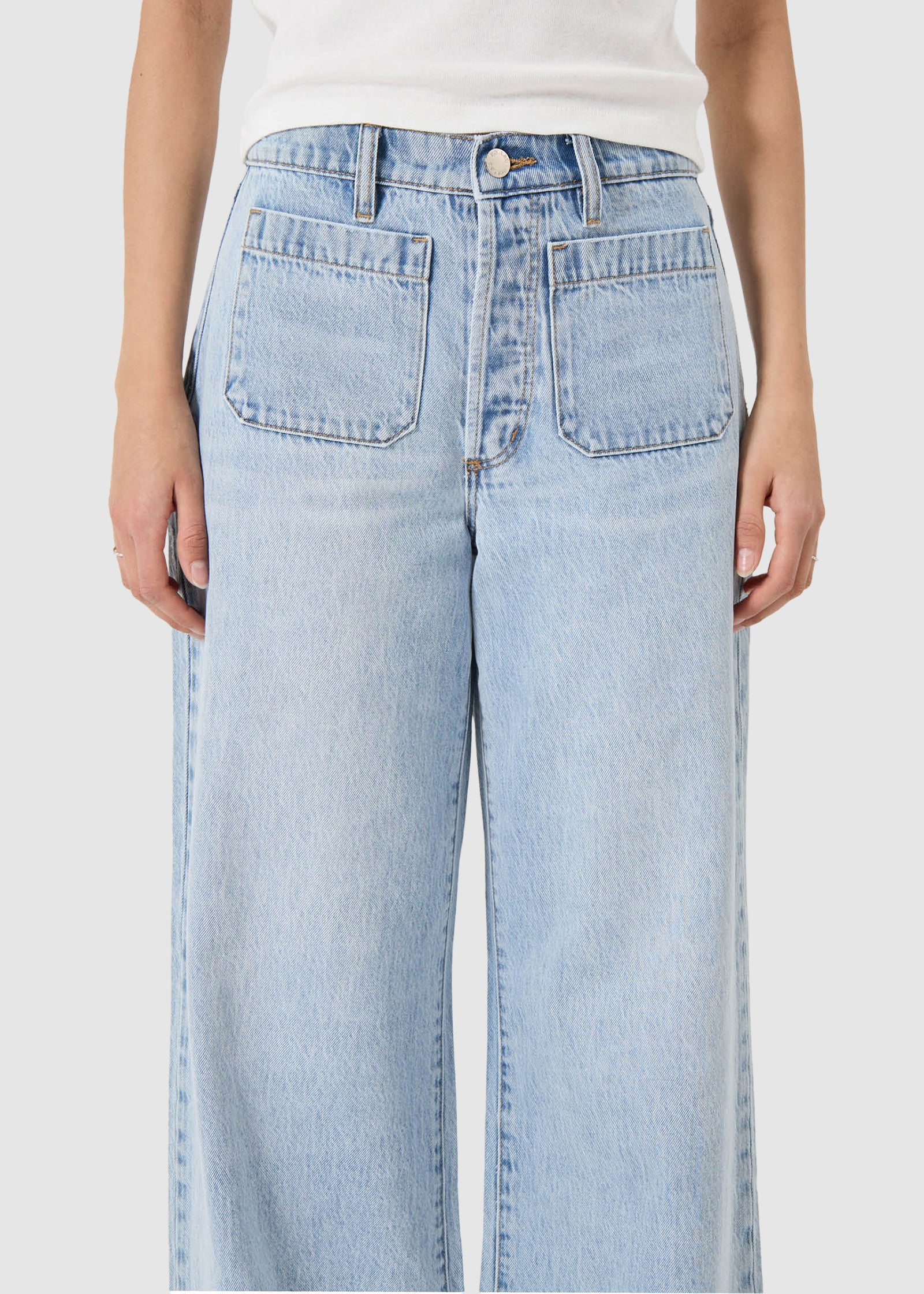 Relaxed Sailor Denim Jeans Long Breezy Blue - Image 4