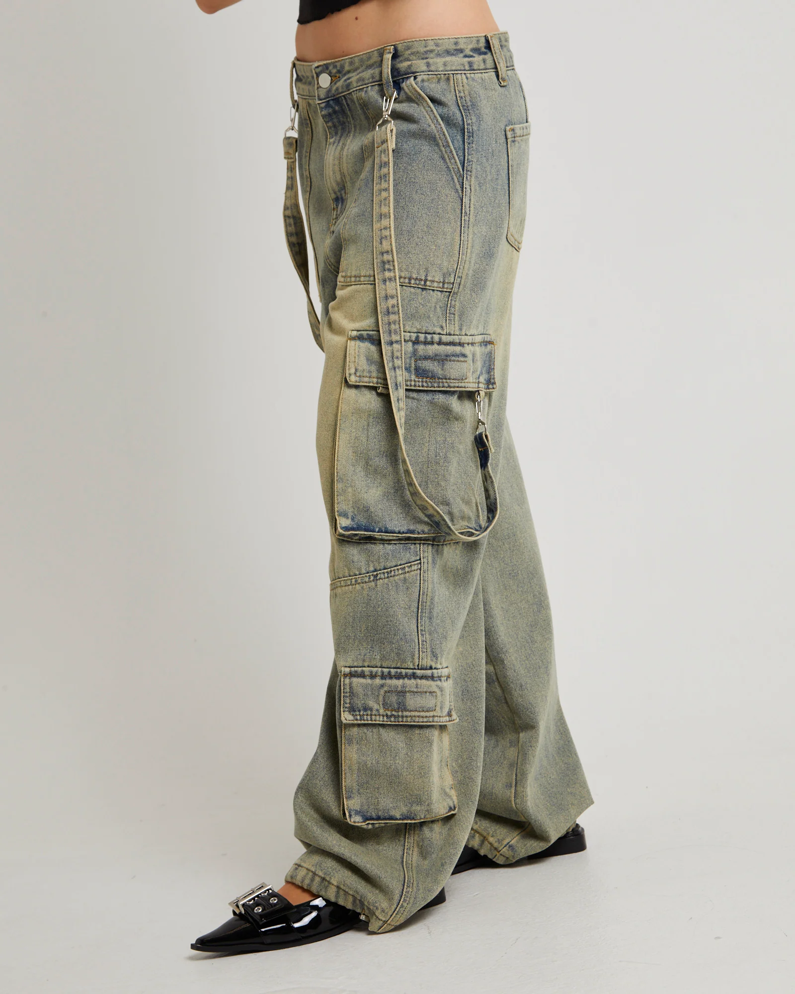 Remedy Denim Cargo Pants - Image 5