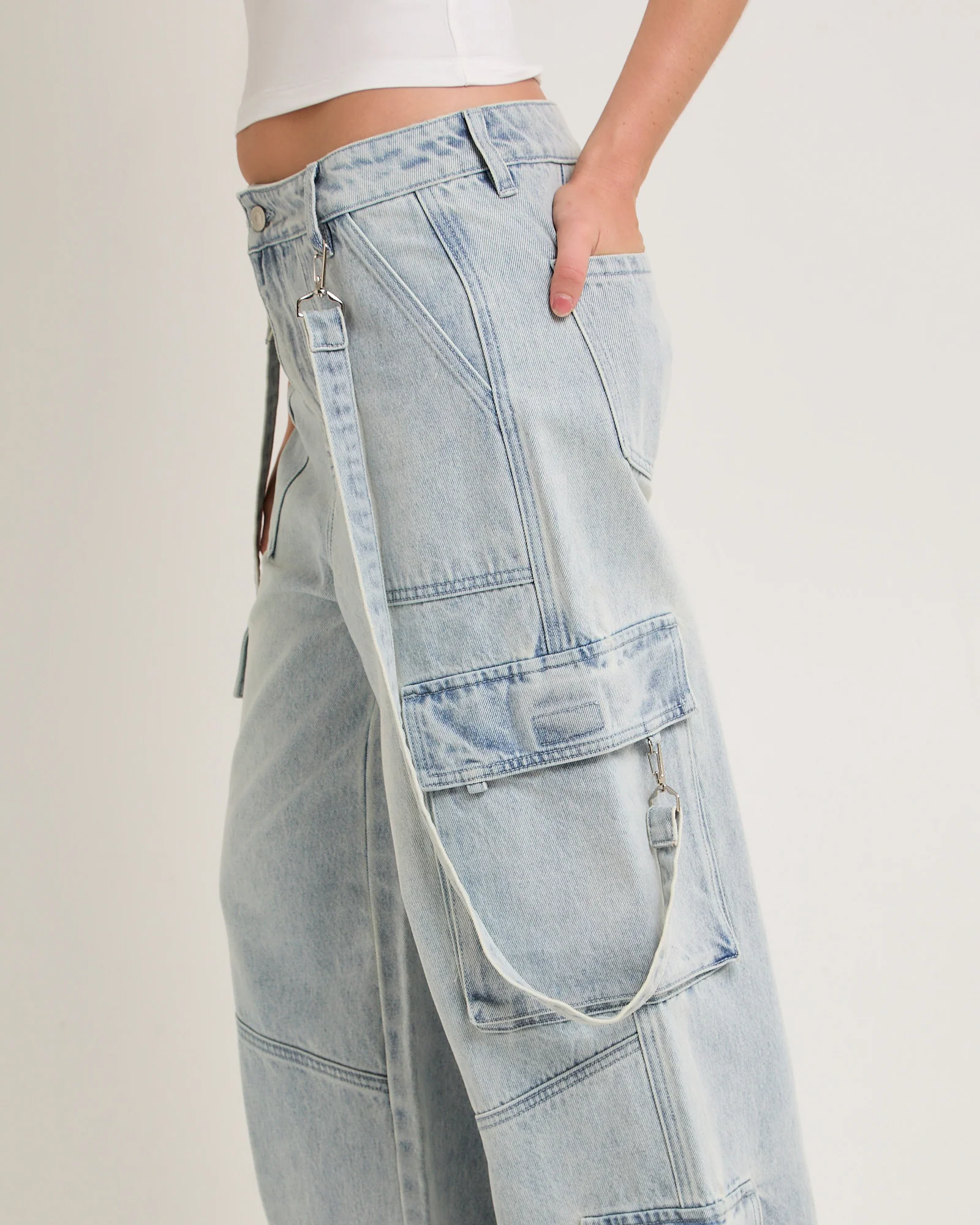 Remedy Denim Cargo Pants - Image 5