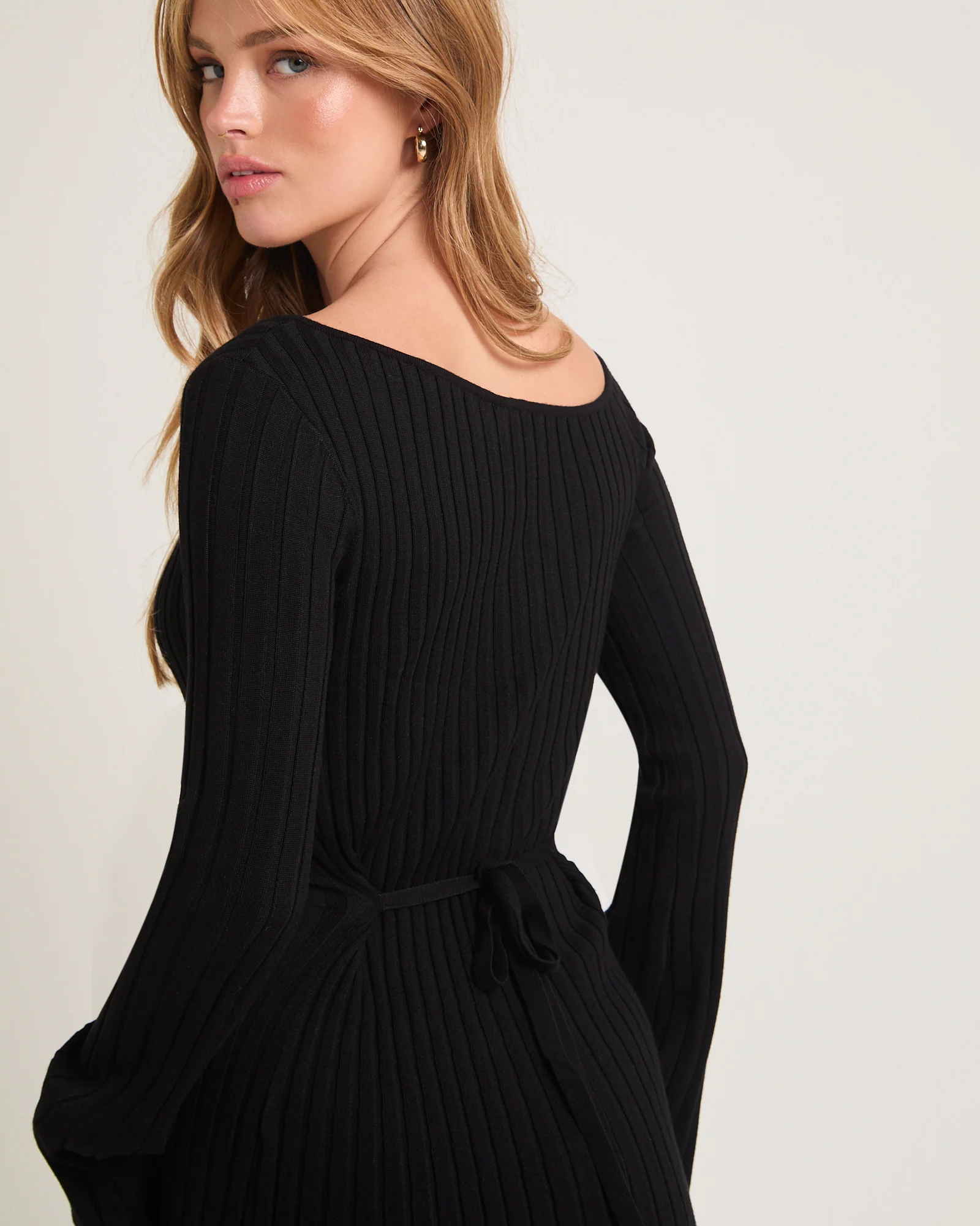 Remi Ribbed One Shoulder Mini Dress - Image 5