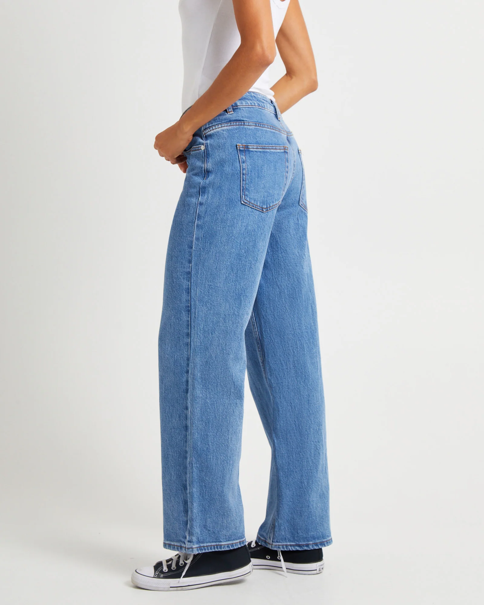 Rena Mid Rise Straight Jeans - Image 4