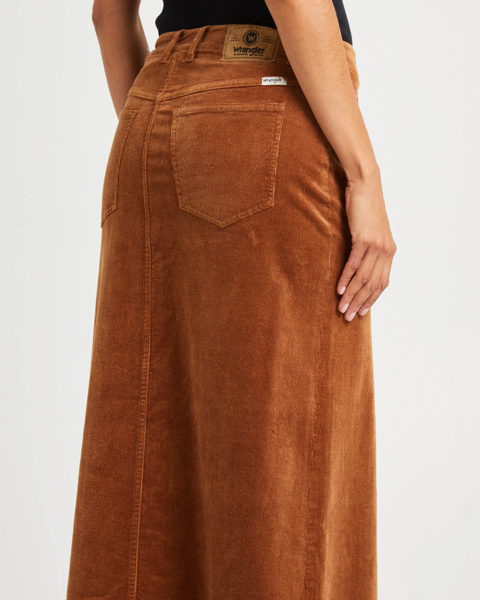Repair Maxi Skirt Caramel Cord - Image 5
