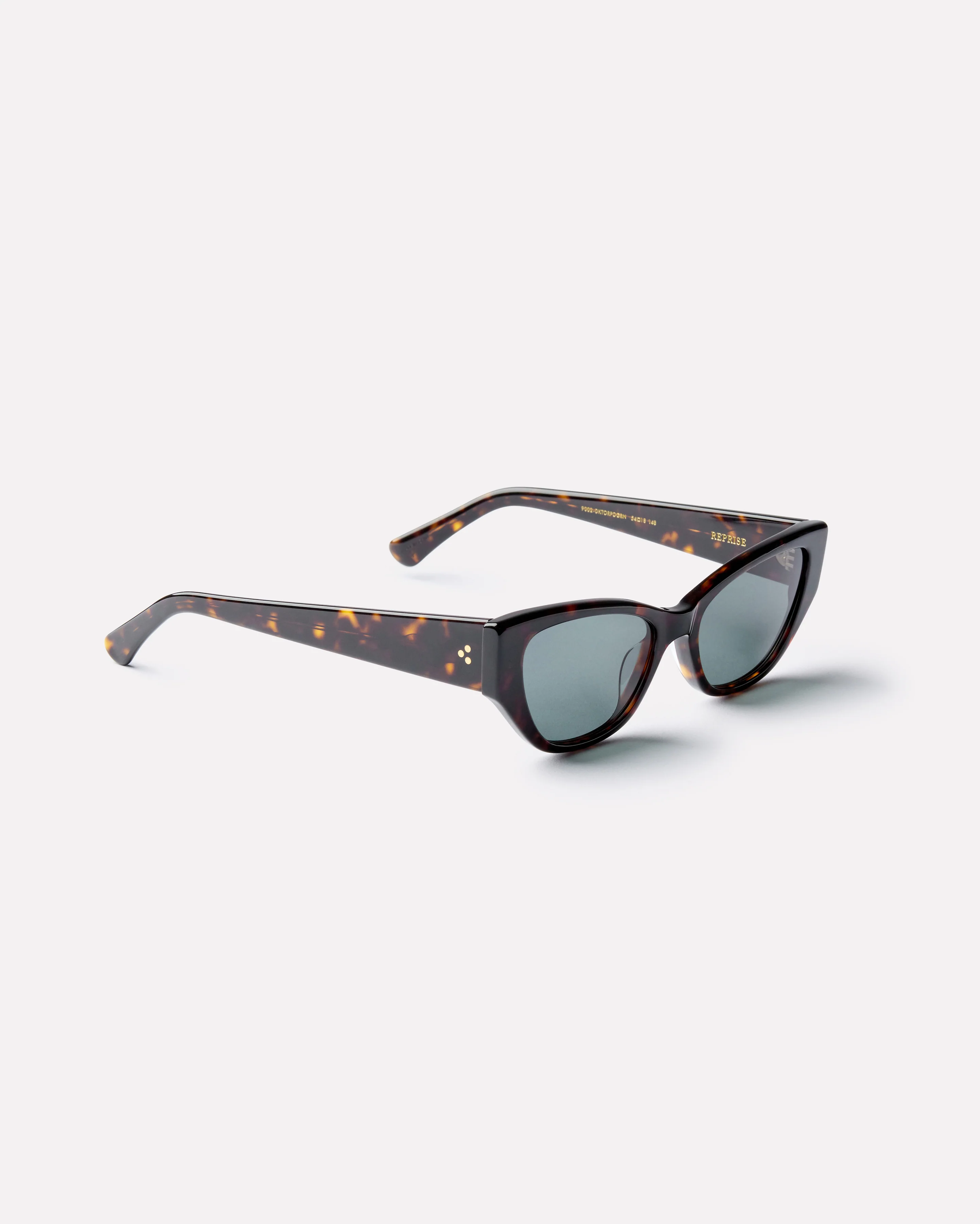 Reprise Sunglasses in Tortoise Polished/Green - Image 4