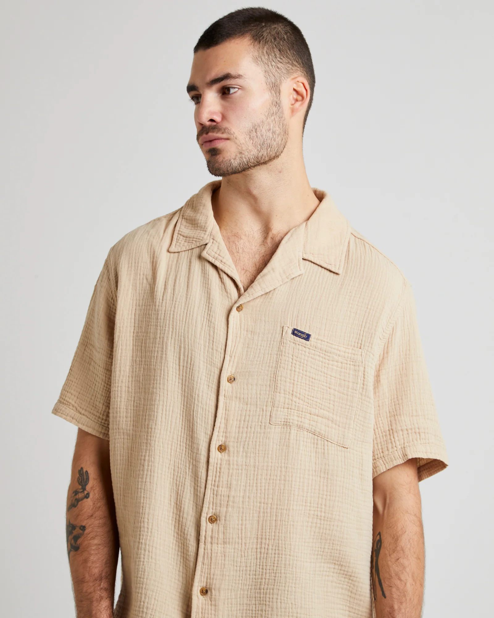RESORT SHIRT CREPE DRIFTWOOD - Image 5