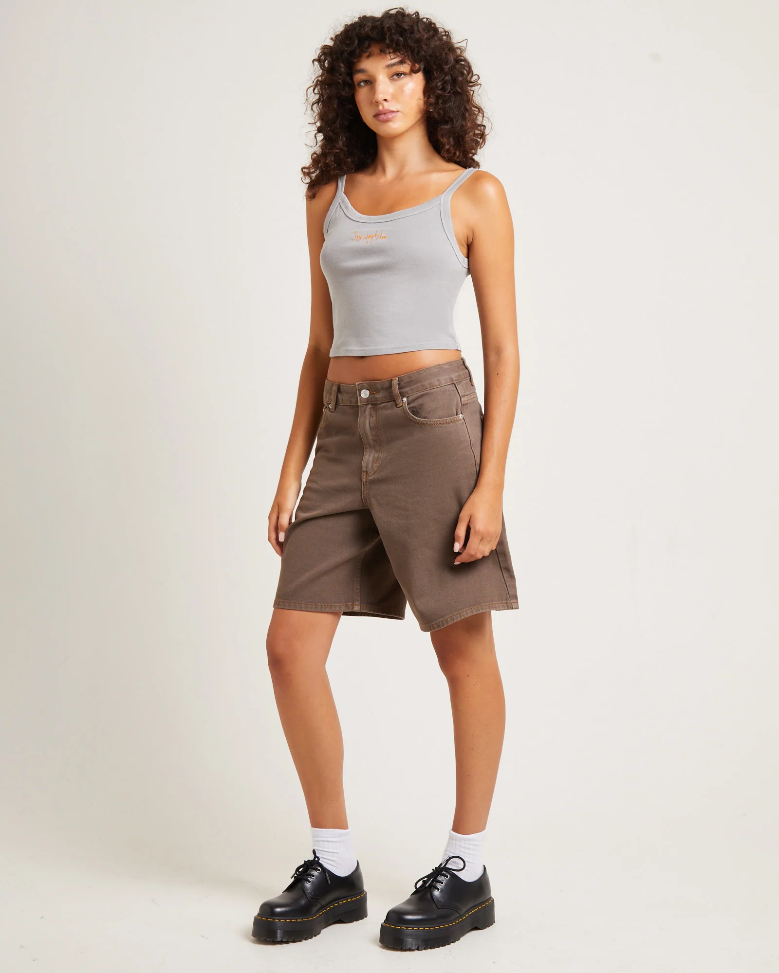Revolve Tank Top Peat Grey - Image 4