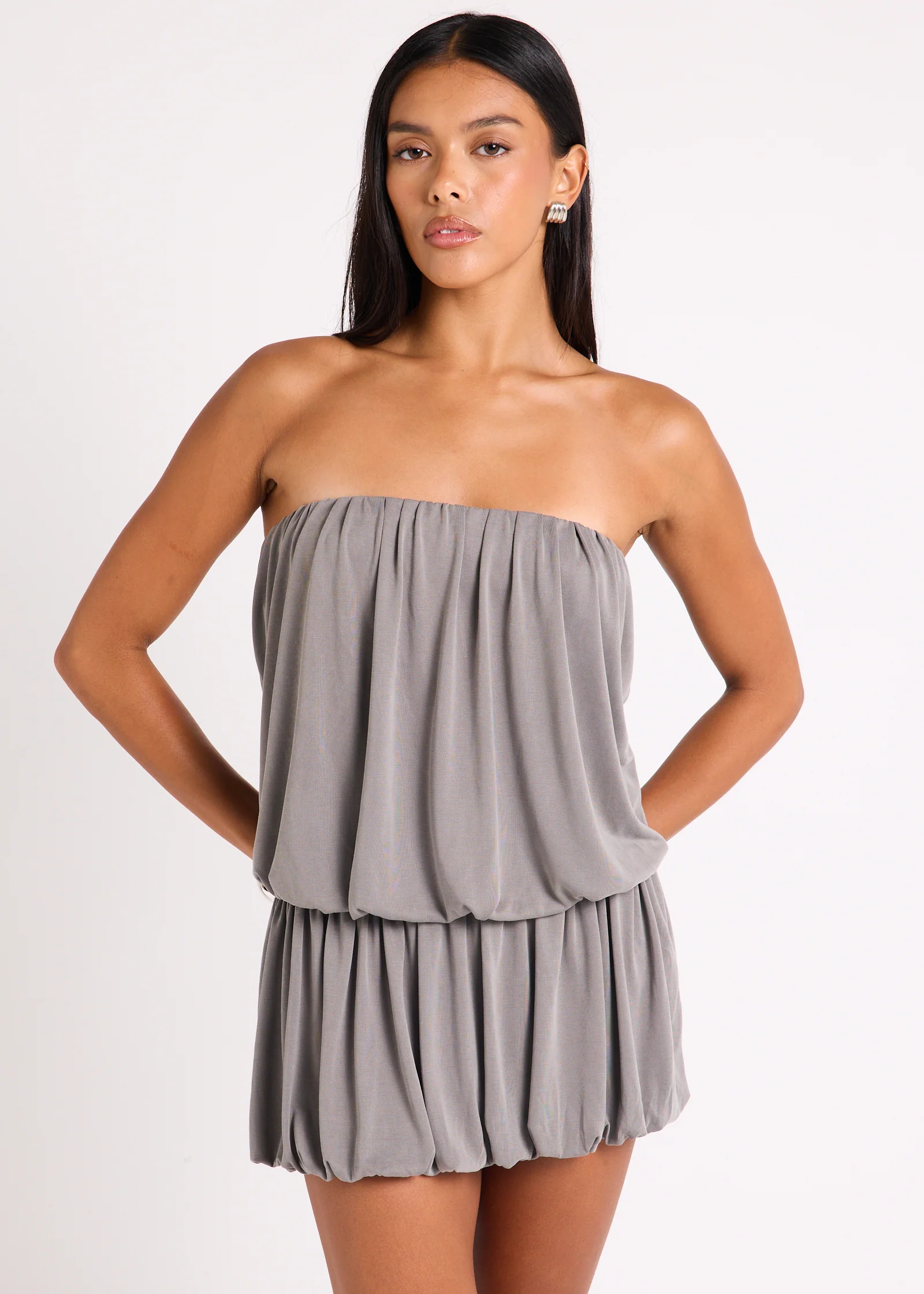 Rhea Strapless Mini Dress - Image 3