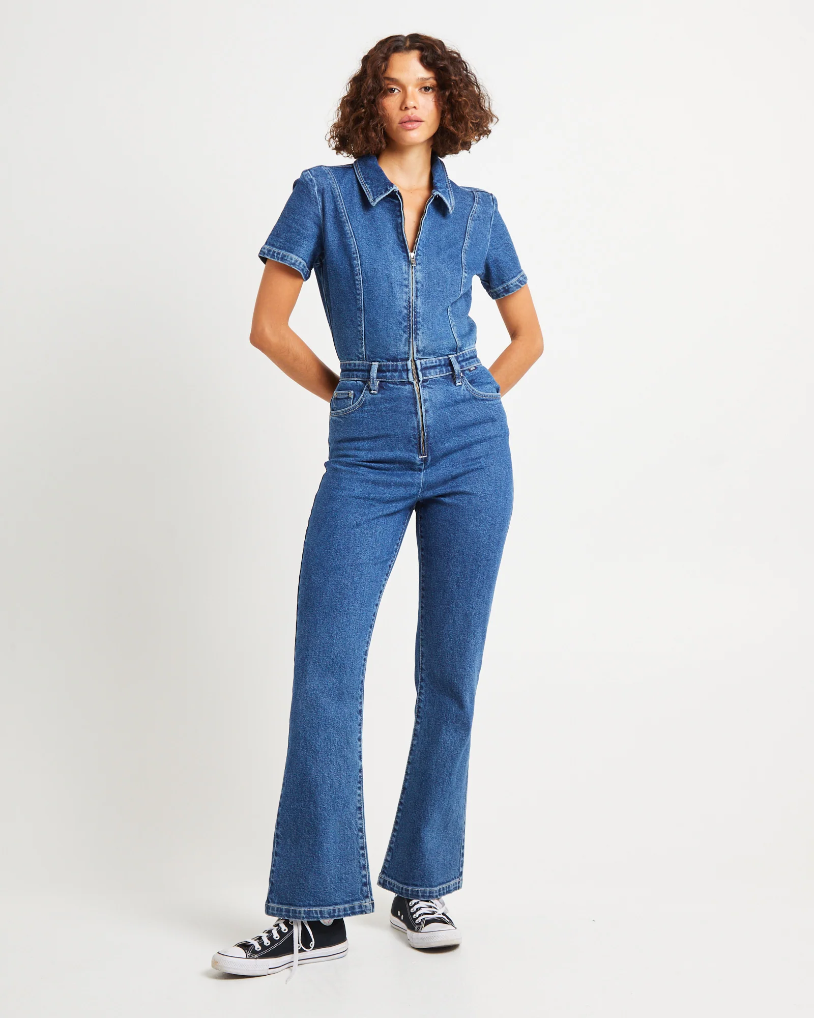 Rhianna Denim Boilersuit