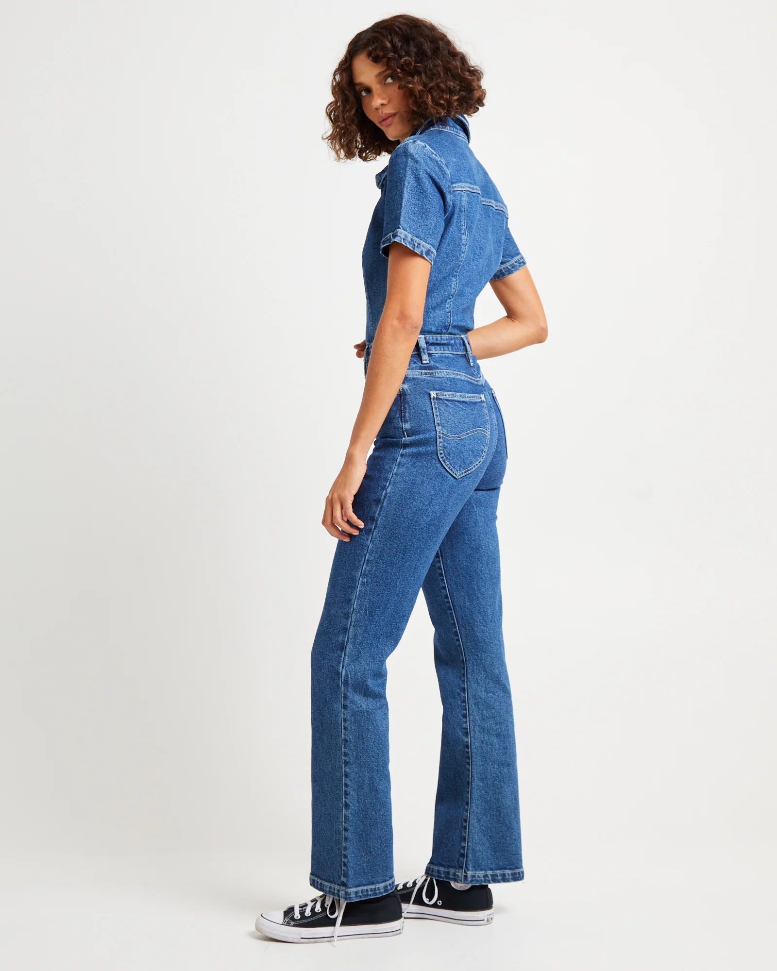 Rhianna Denim Boilersuit - Image 4