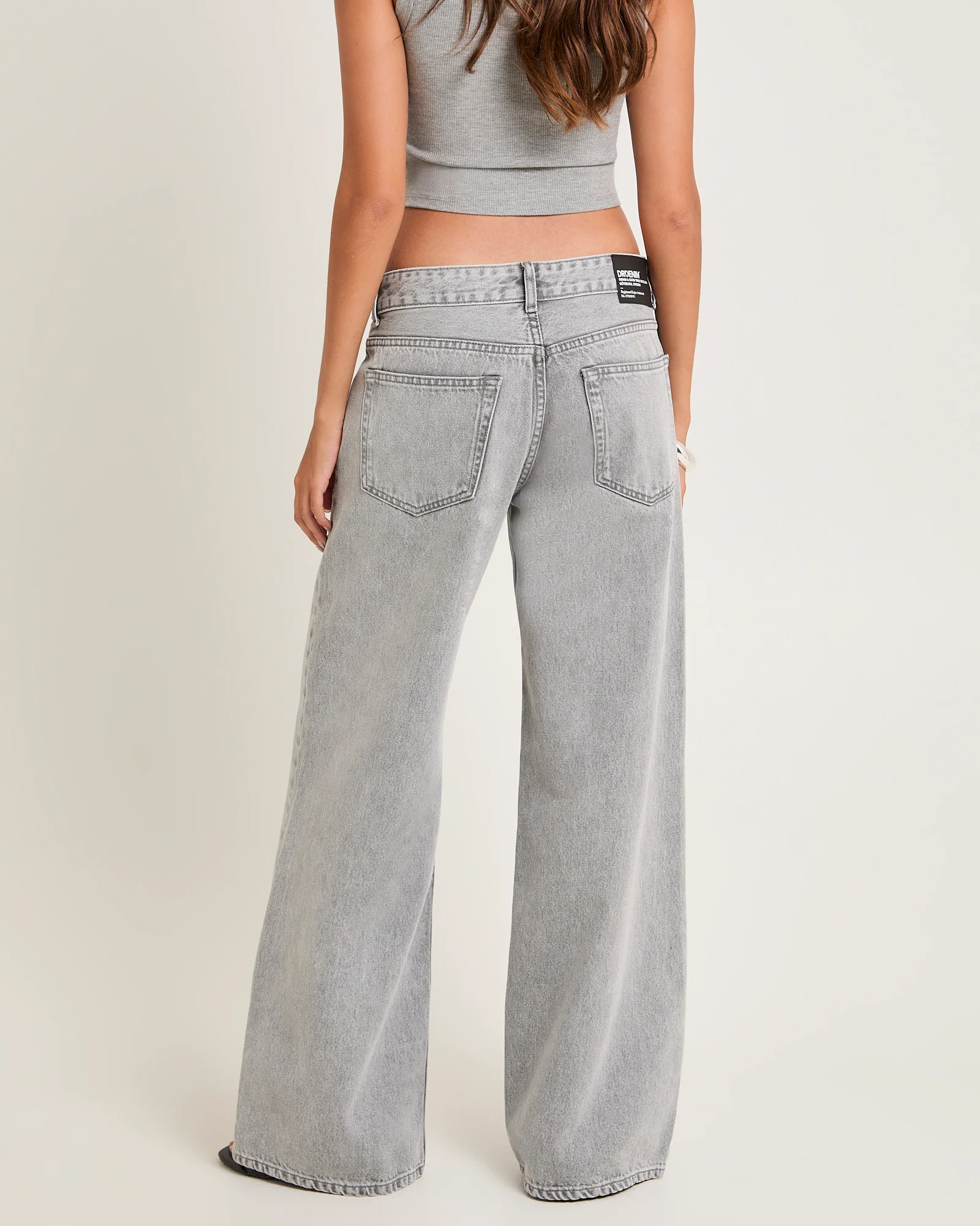 Rhue Wide Leg Jeans Ash Gray - Image 2