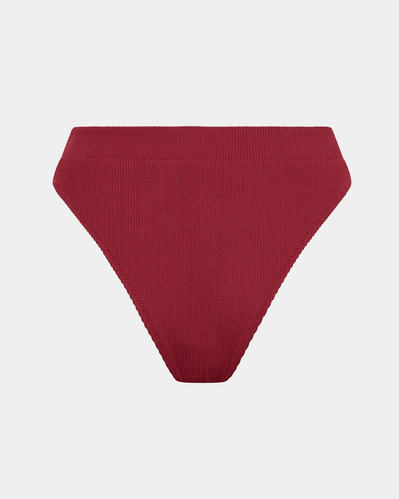 Rib 80'S High Cut Bikini Bottoms - Image 4