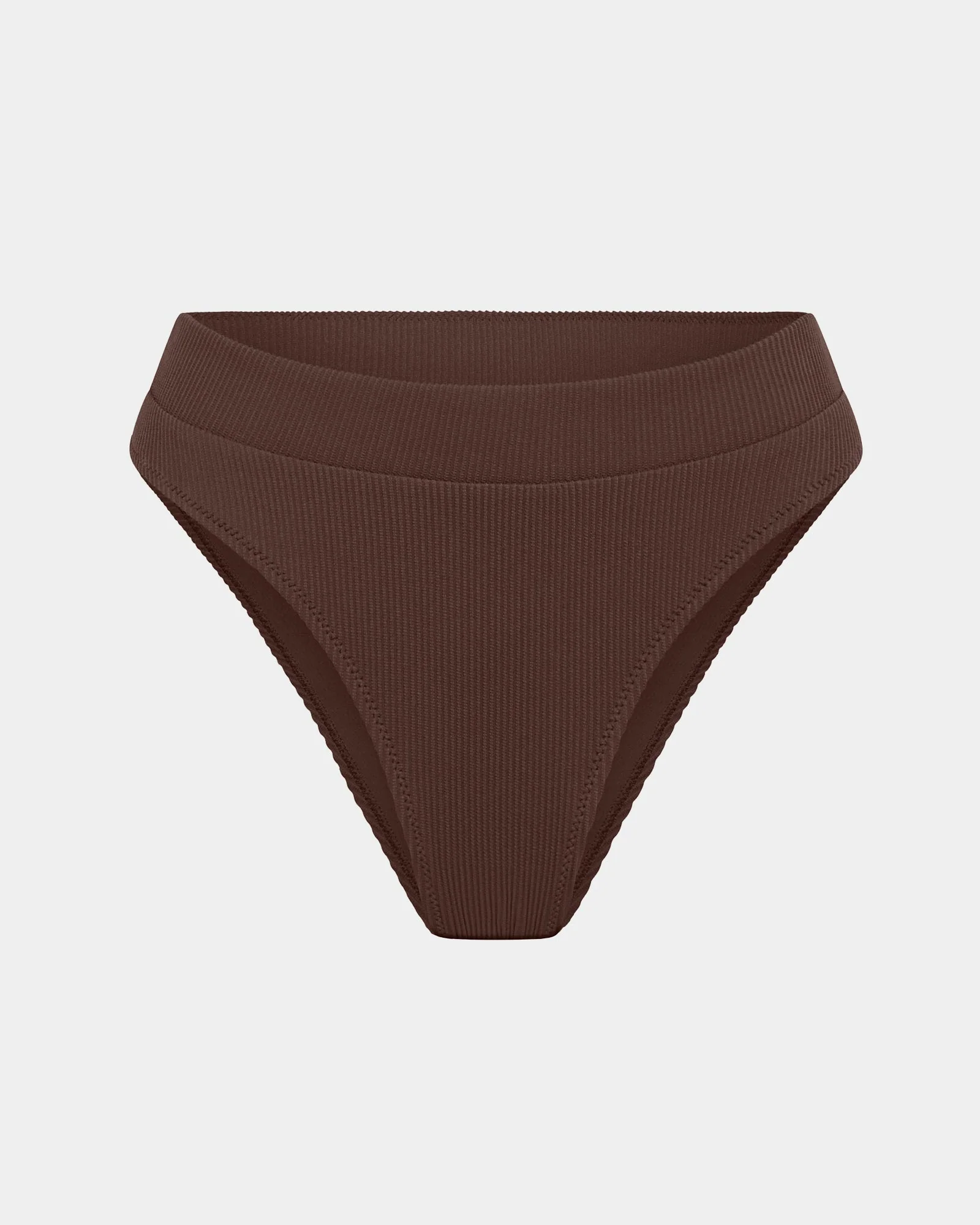 Rib 80'S High Cut Bikini Bottoms - Image 3