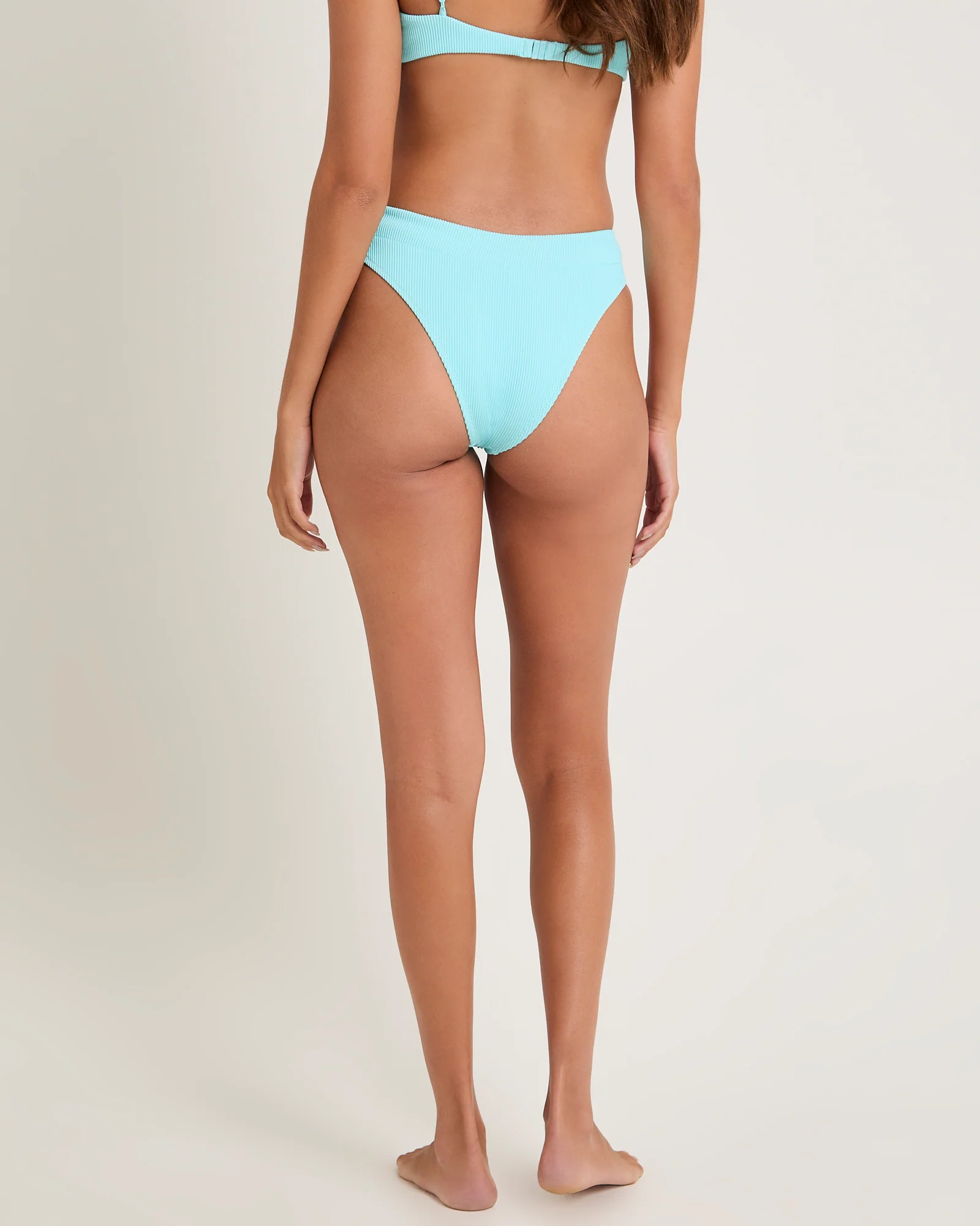 Rib 80'S High Cut Bikini Bottoms - Image 2