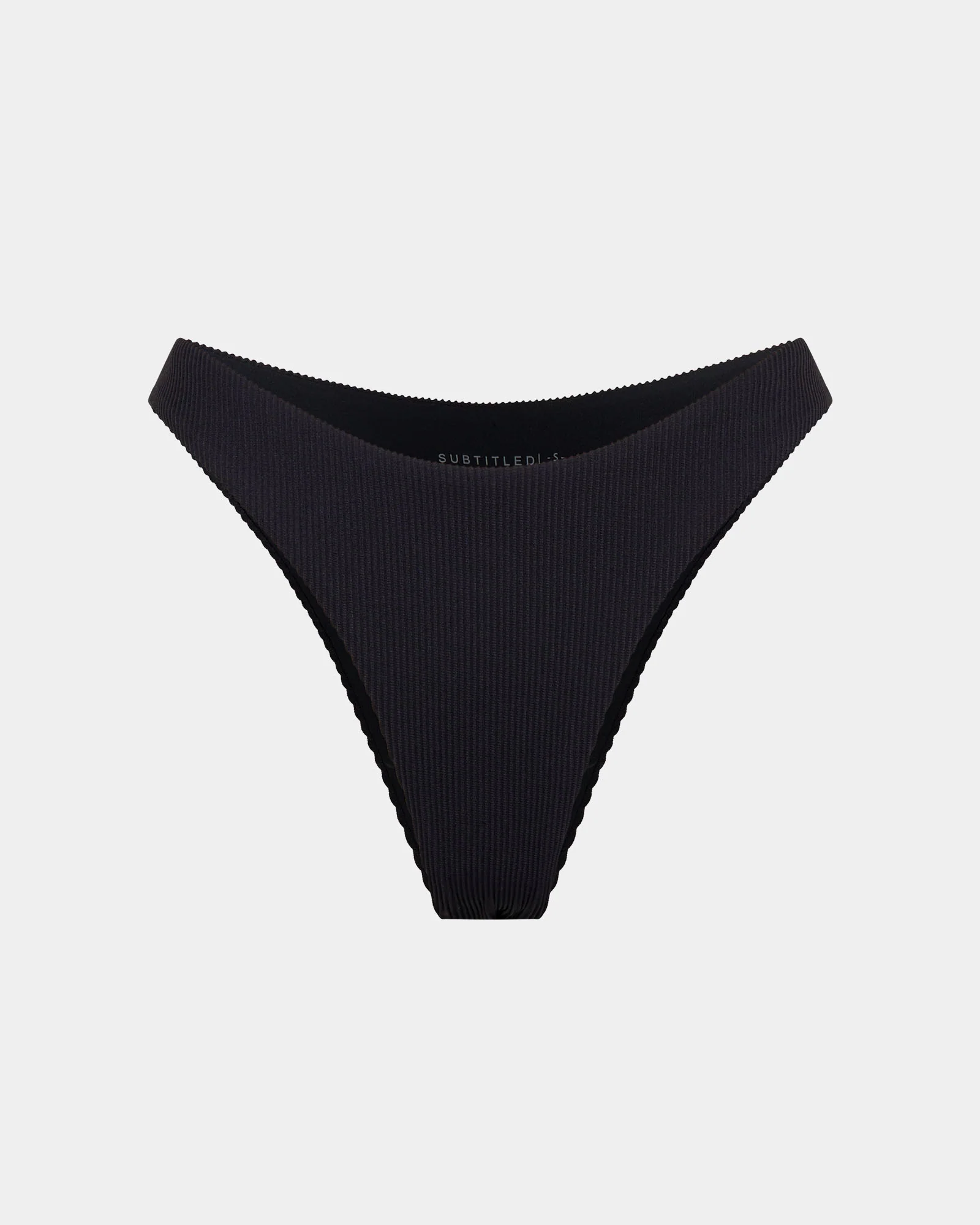 Rib Cheeky Cut Bikini Bottoms - Image 7