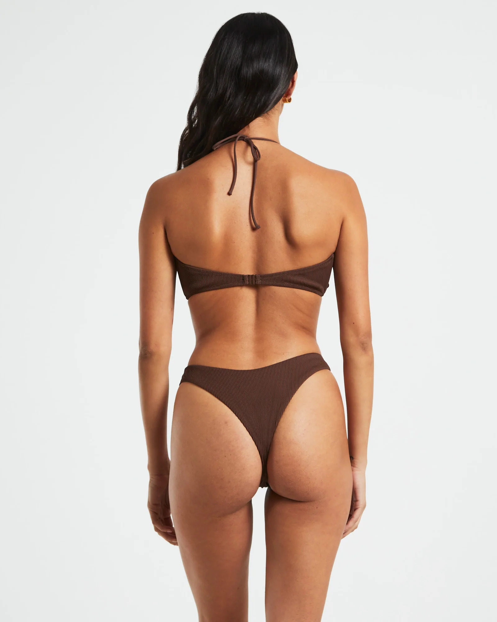 Rib Cross Front Bikini Top - Image 3
