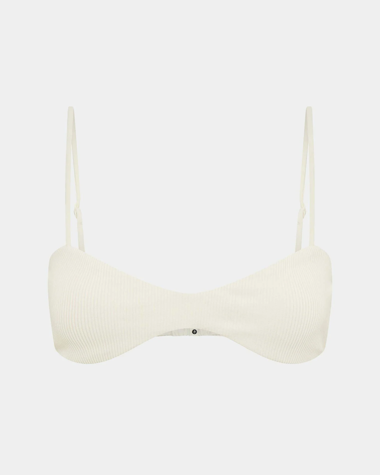 Rib Curve Crop Bikini Top - Image 3