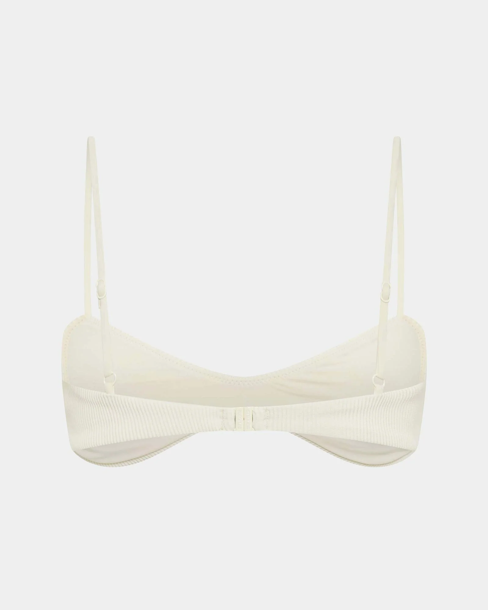 Rib Curve Crop Bikini Top - Image 4