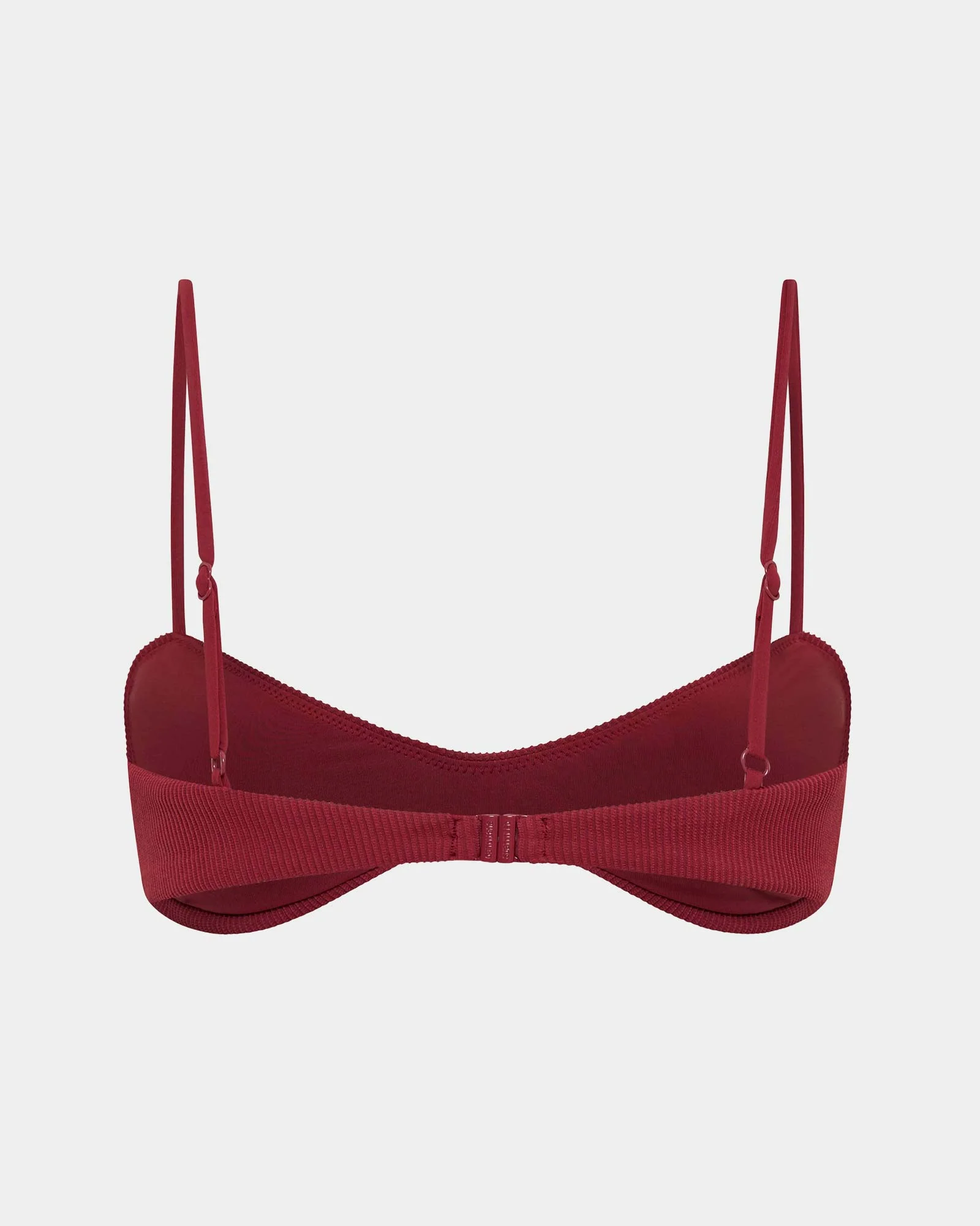 Rib Curve Crop Bikini Top - Image 2