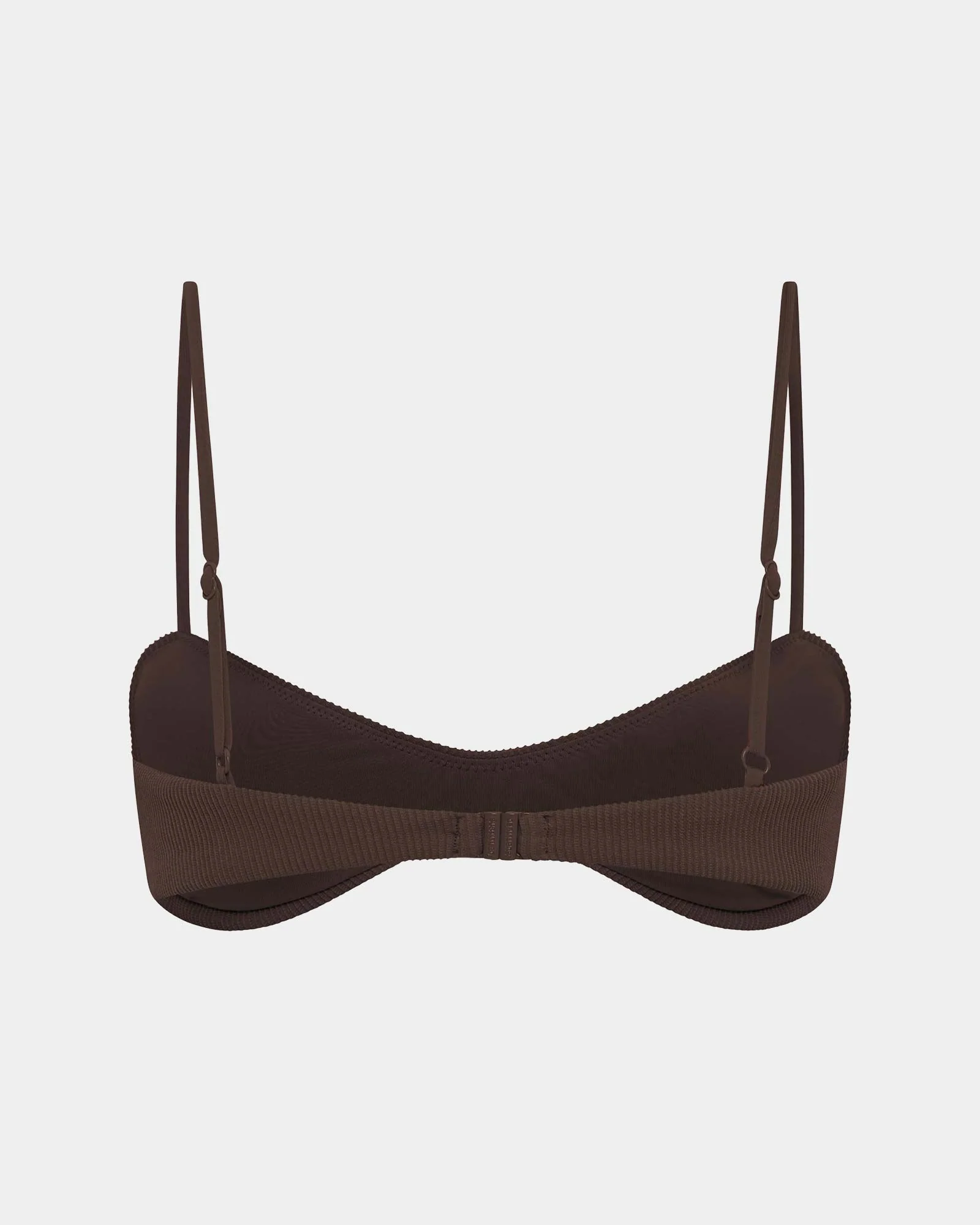 Rib Curve Crop Bikini Top - Image 4