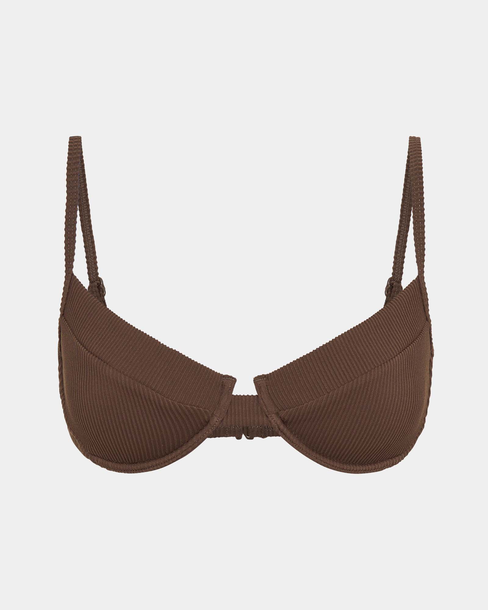 Rib Cut Out Underwire Bikini Top Bikini Top - Image 7