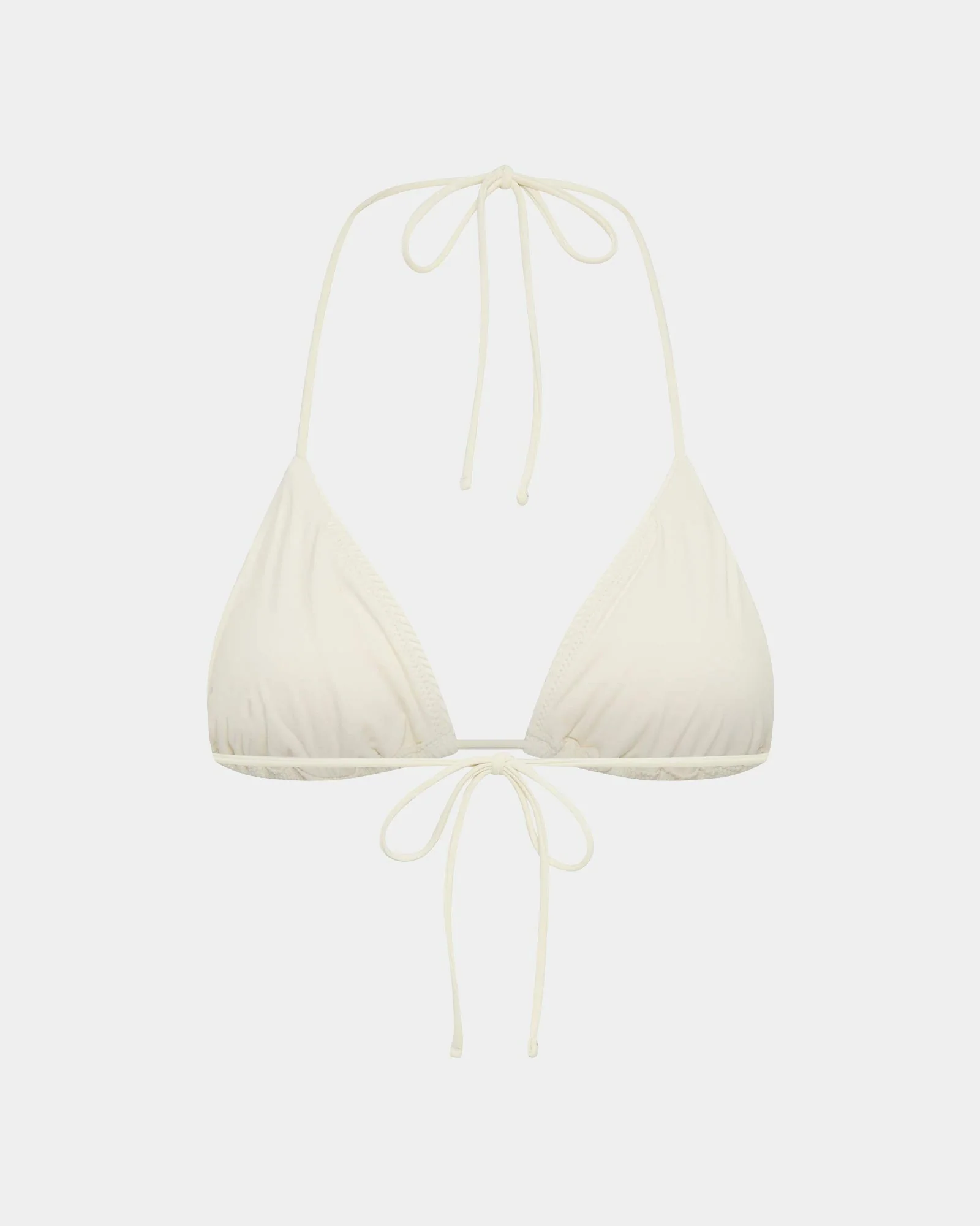 Rib Halter Triangle Bikini Top - Image 3