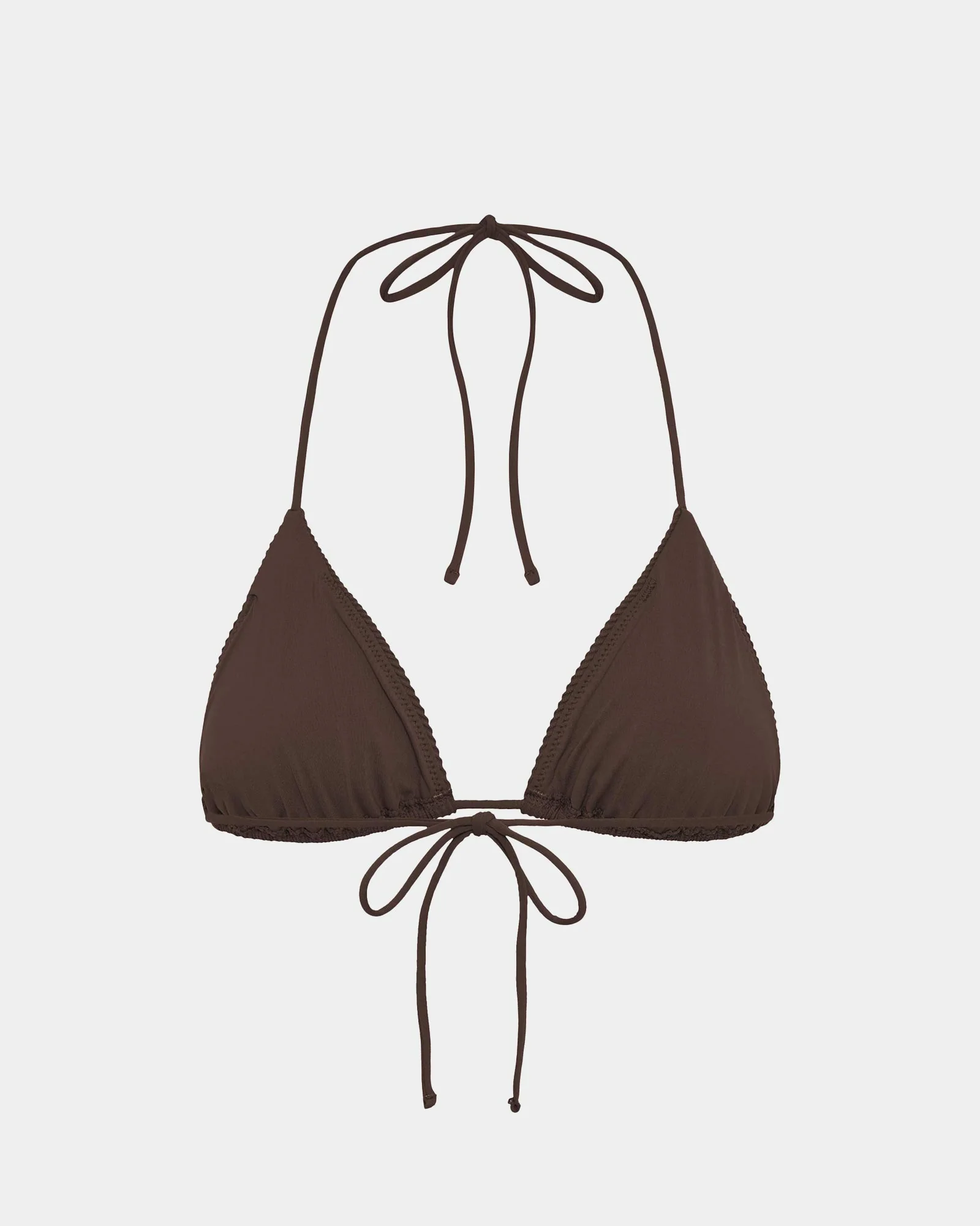 Rib Halter Triangle Bikini Top - Image 5