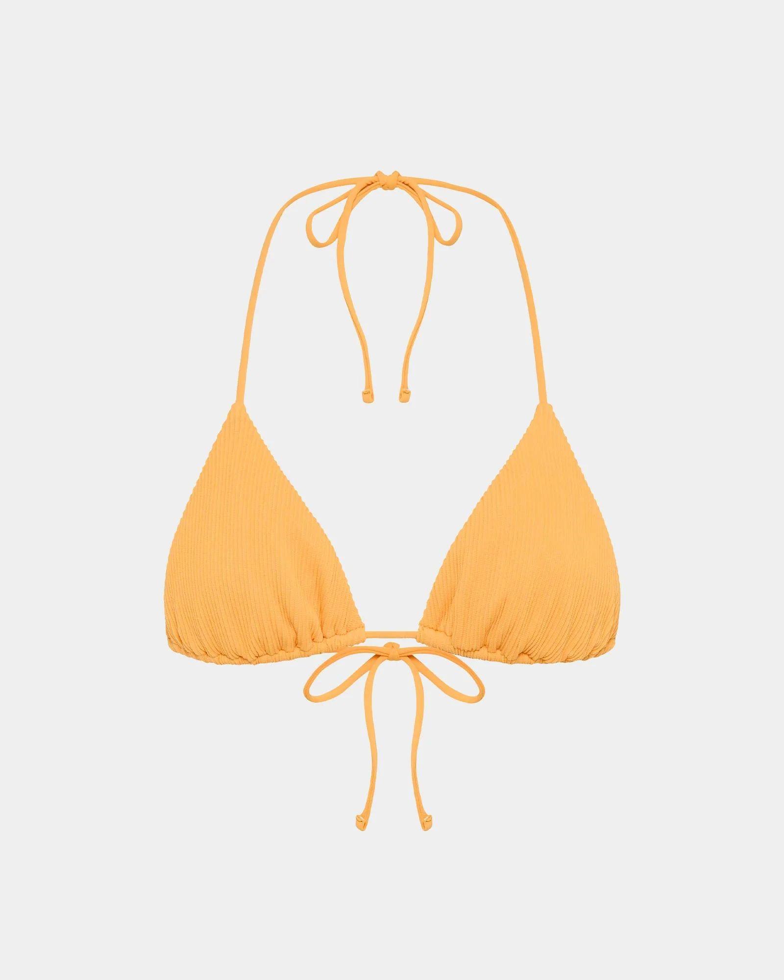 Rib Halter Triangle Bikini Top - Image 3