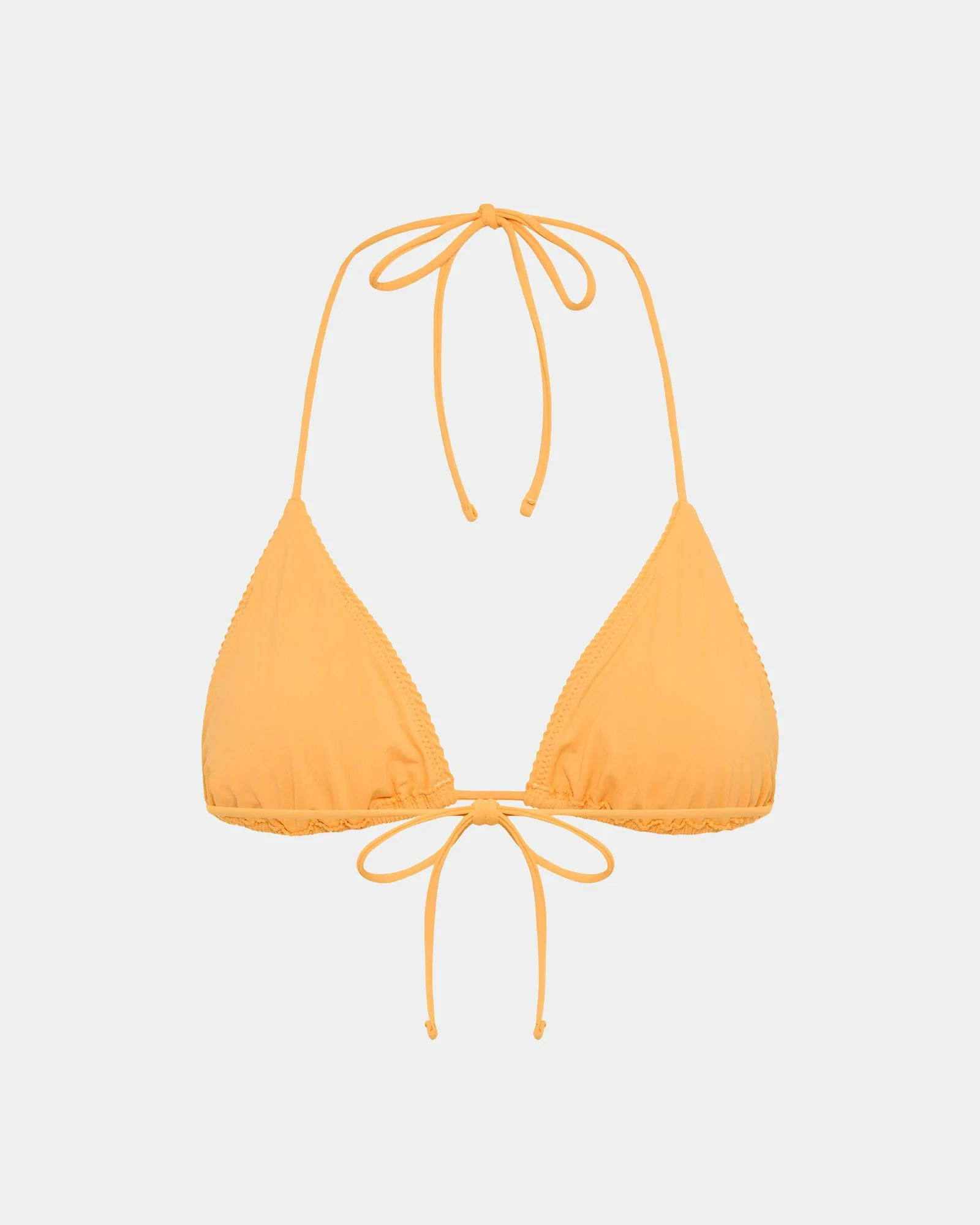 Rib Halter Triangle Bikini Top - Image 4