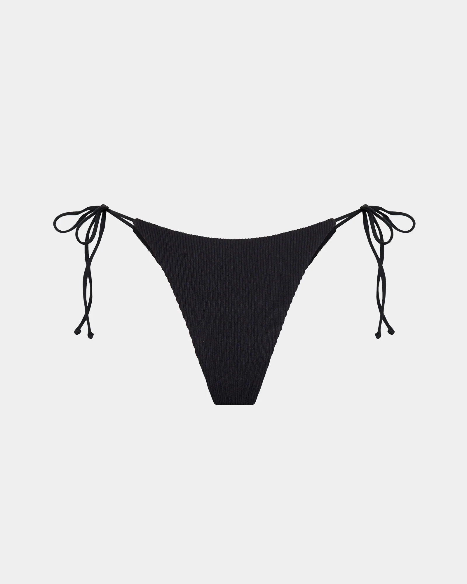 Rib Skinny Strap Tie Side Bikini Bottom - Image 8