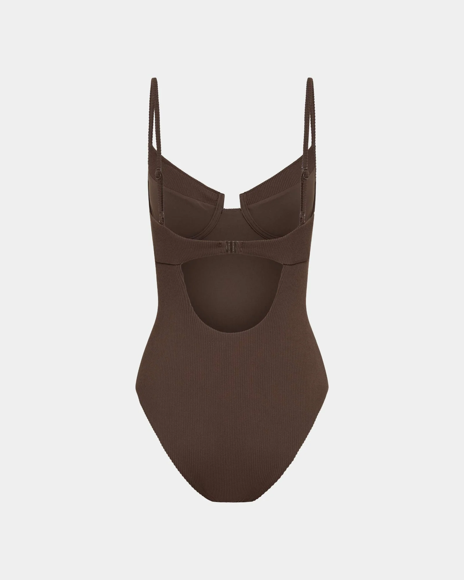 Rib Underwire Top One Piece - Image 4