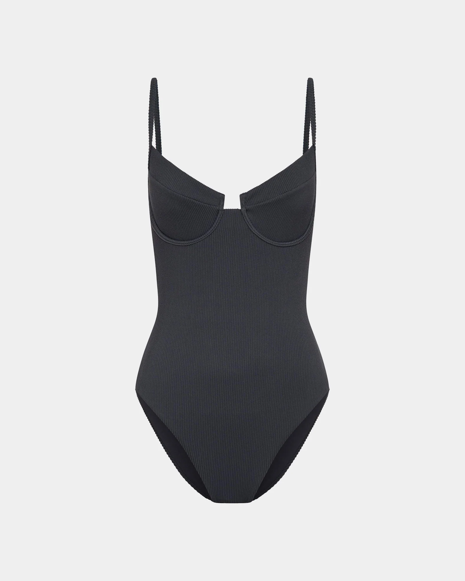 Rib Underwire Top One Piece - Image 3