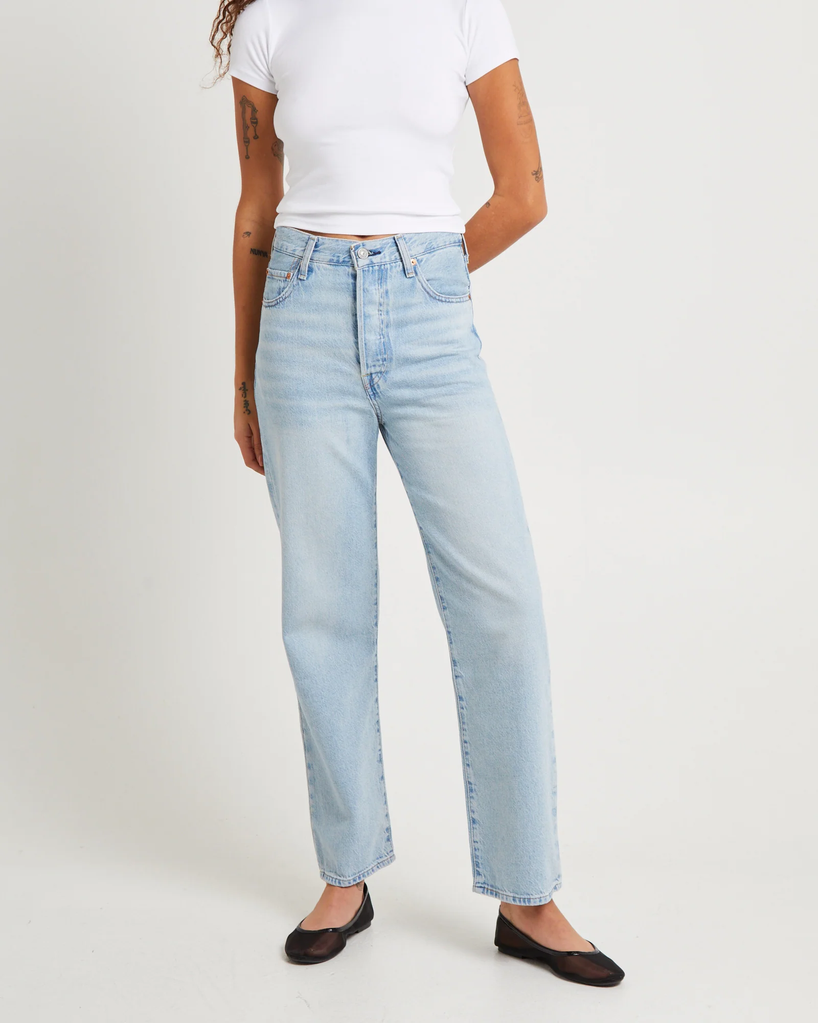 Ribcage Straight Ankle Denim Jeans - Image 4