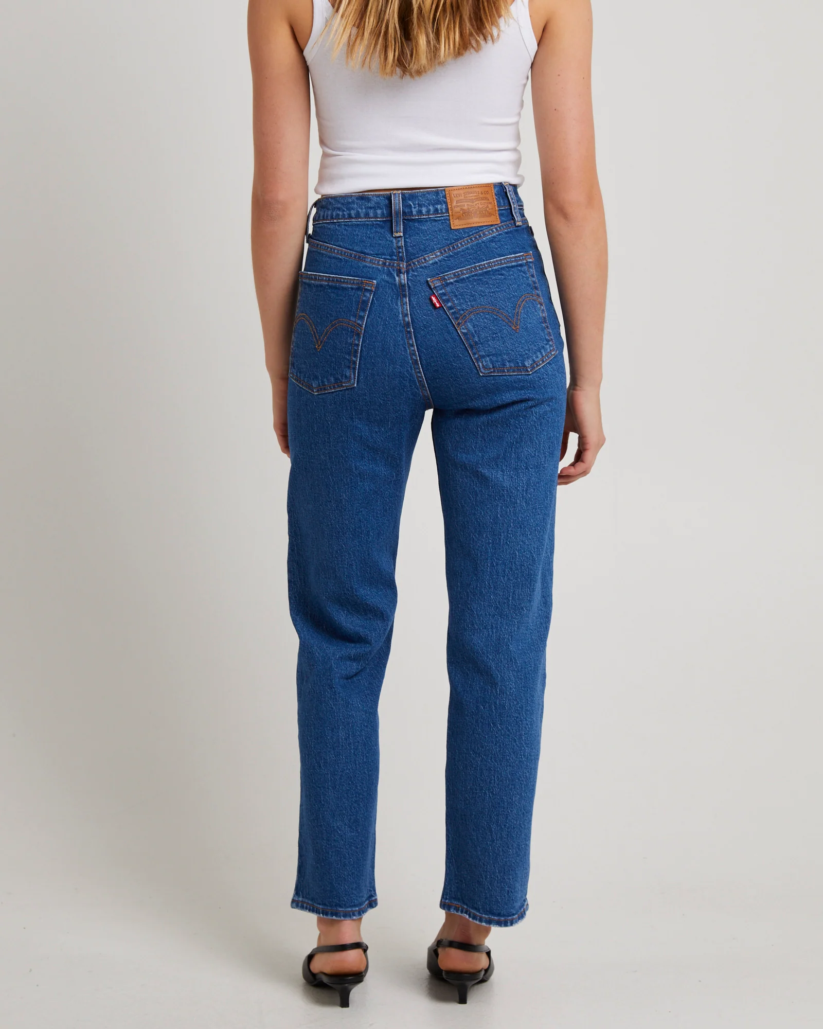 Ribcage Straight Ankle Denim Jeans Jazz Pop - Image 4