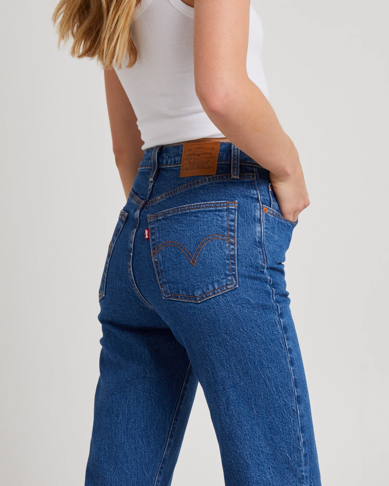 Ribcage Straight Ankle Denim Jeans Jazz Pop - Image 5