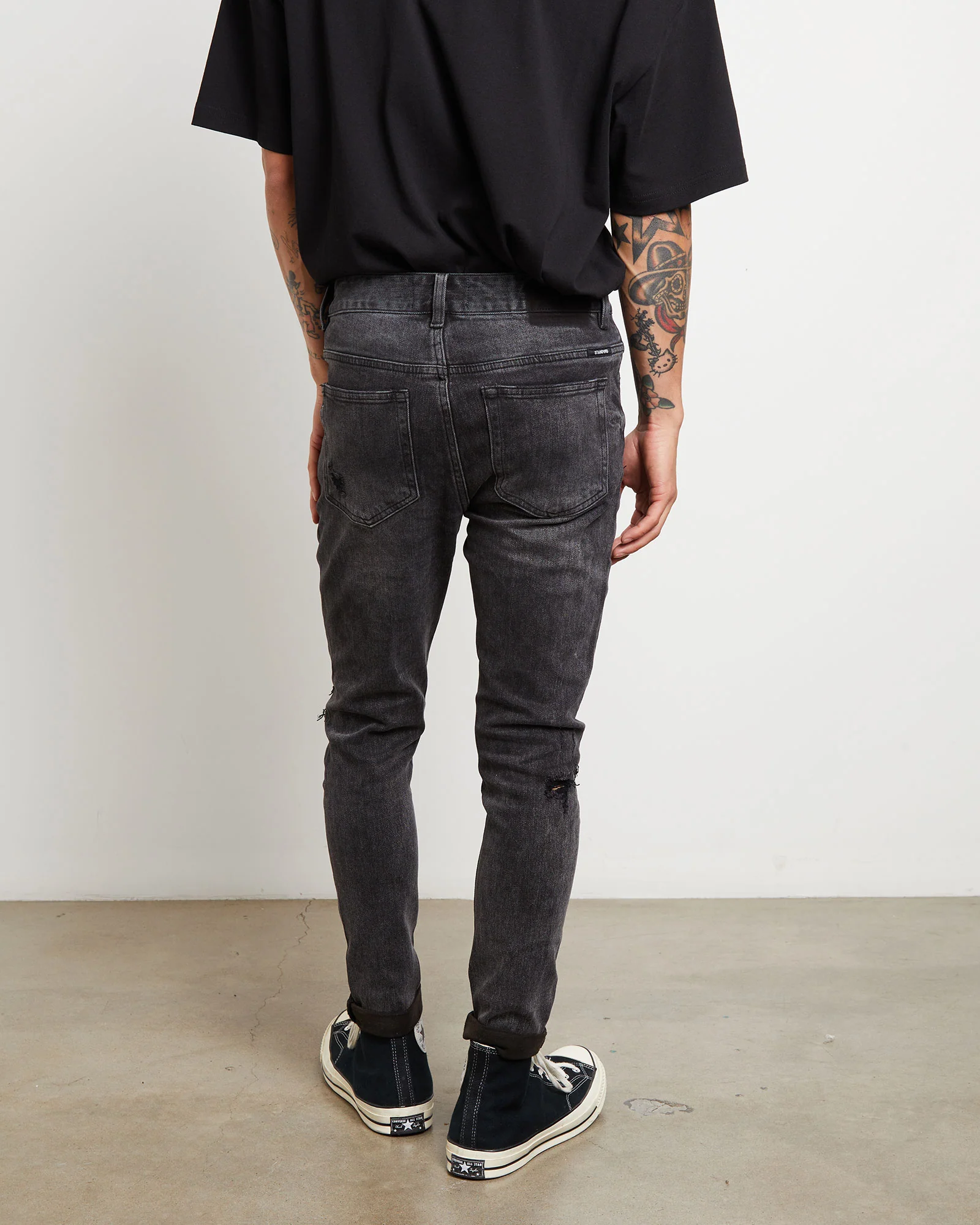 Rifter Skinny Jeans in Washed Out Black - Image 2