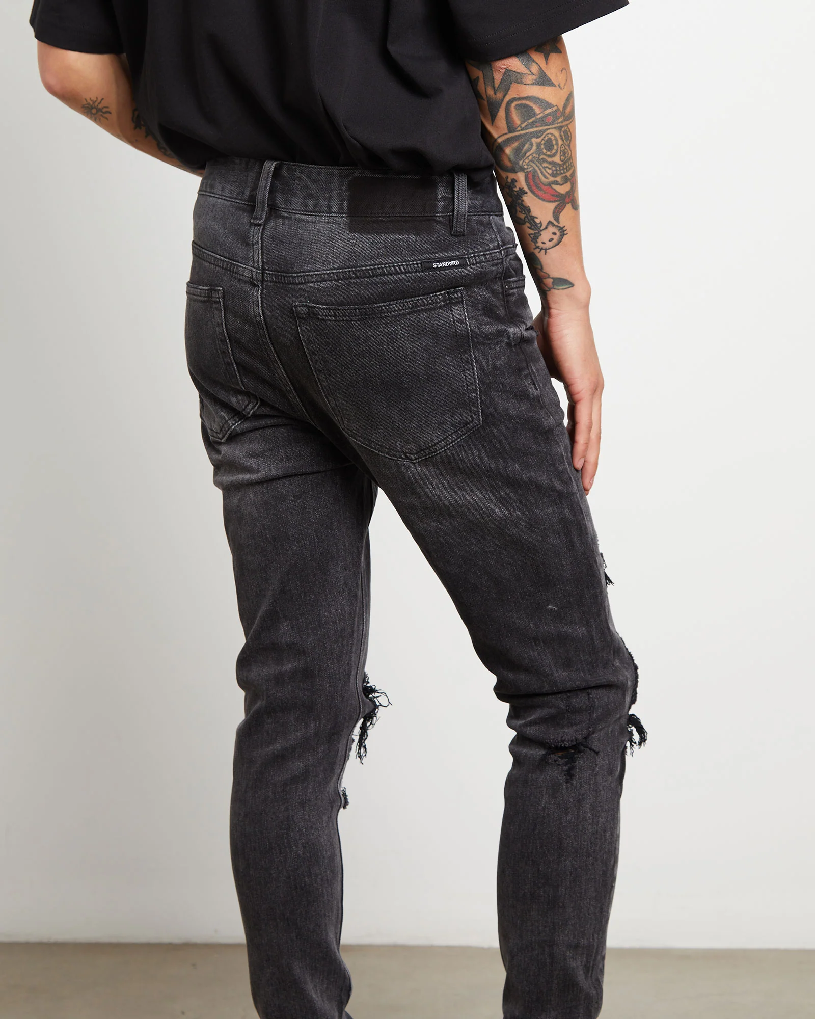 Rifter Skinny Jeans in Washed Out Black - Image 6