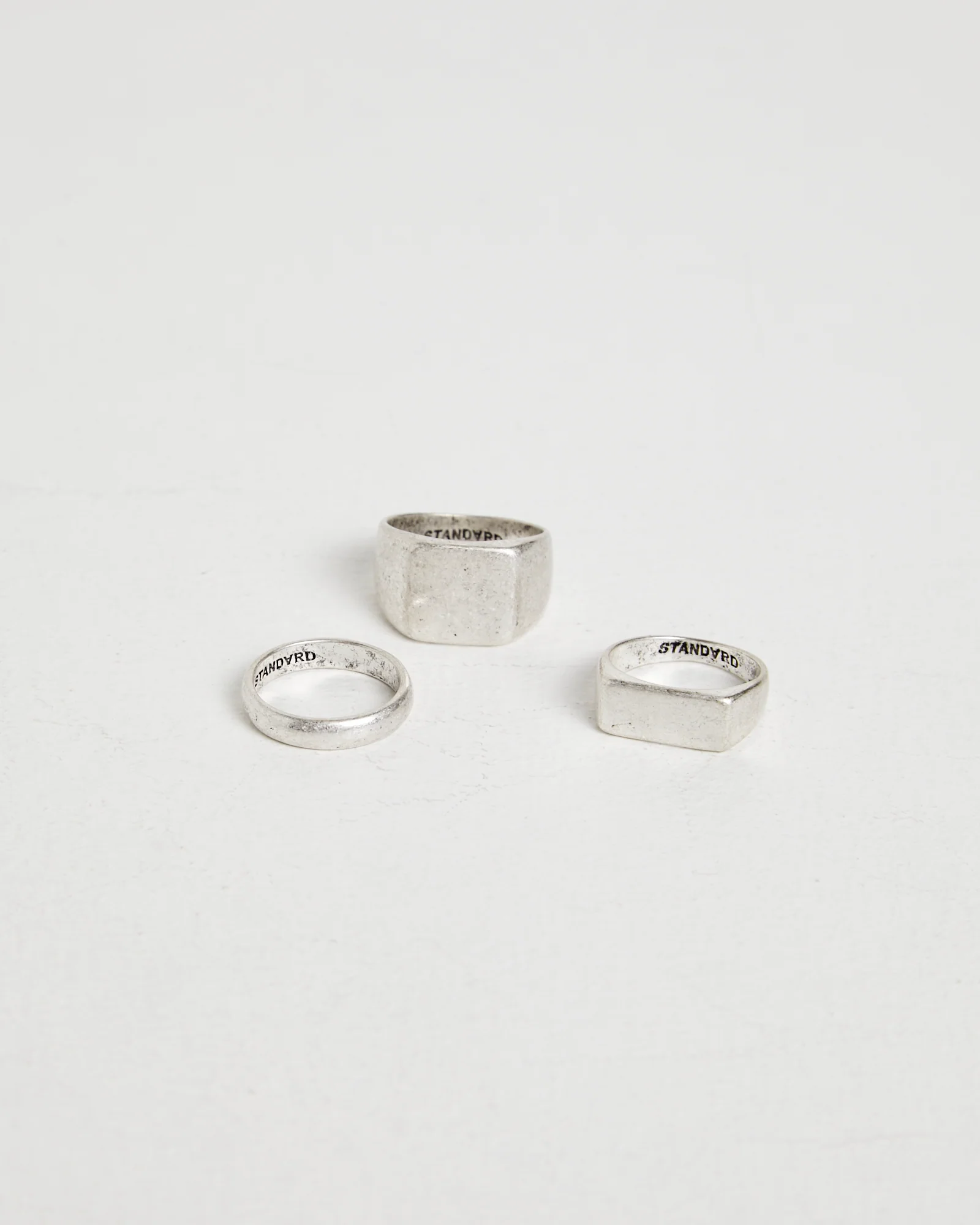 Ring 3 Pack in Silver - Image 4
