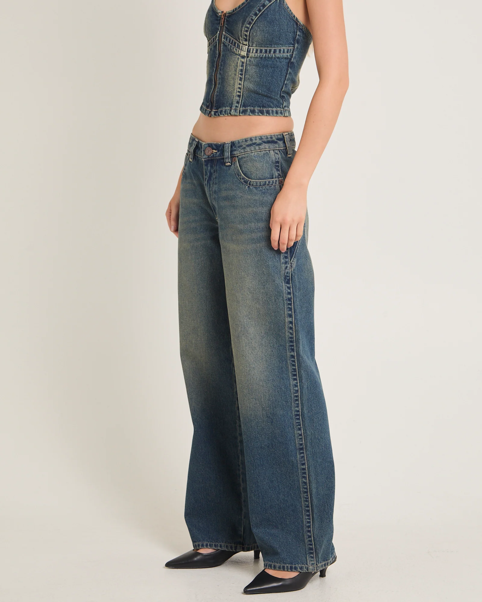 Rip Curl 99 Low Baggy Denim Jeans Zola Board - Image 4