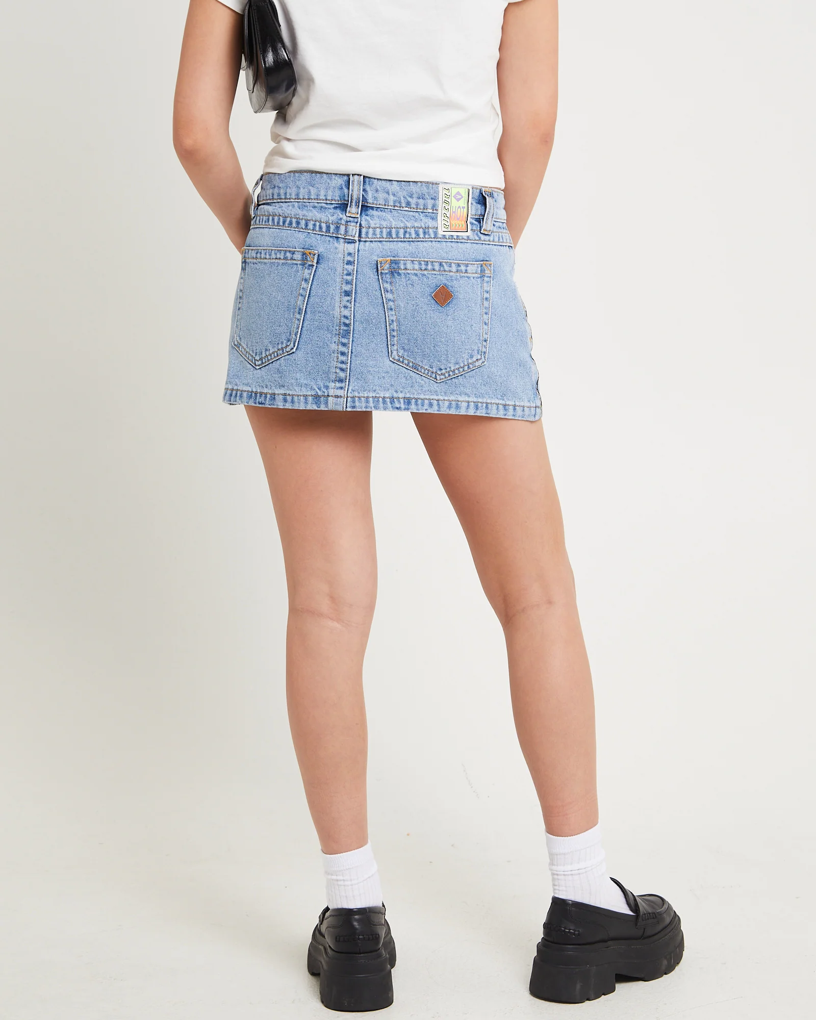 Rip Curl 99 Low Denim Skirt Ariane Tape - Image 2
