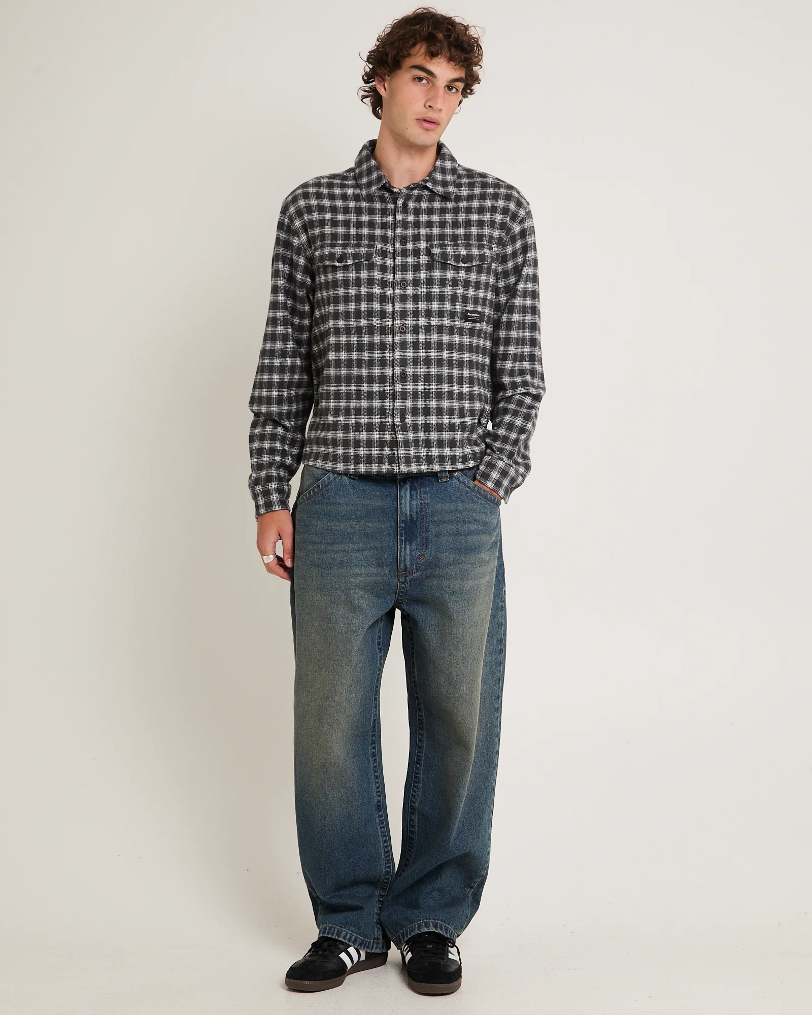 Rip Curl A6 Big Baggy Denim Jeans Zane Board - Image 3